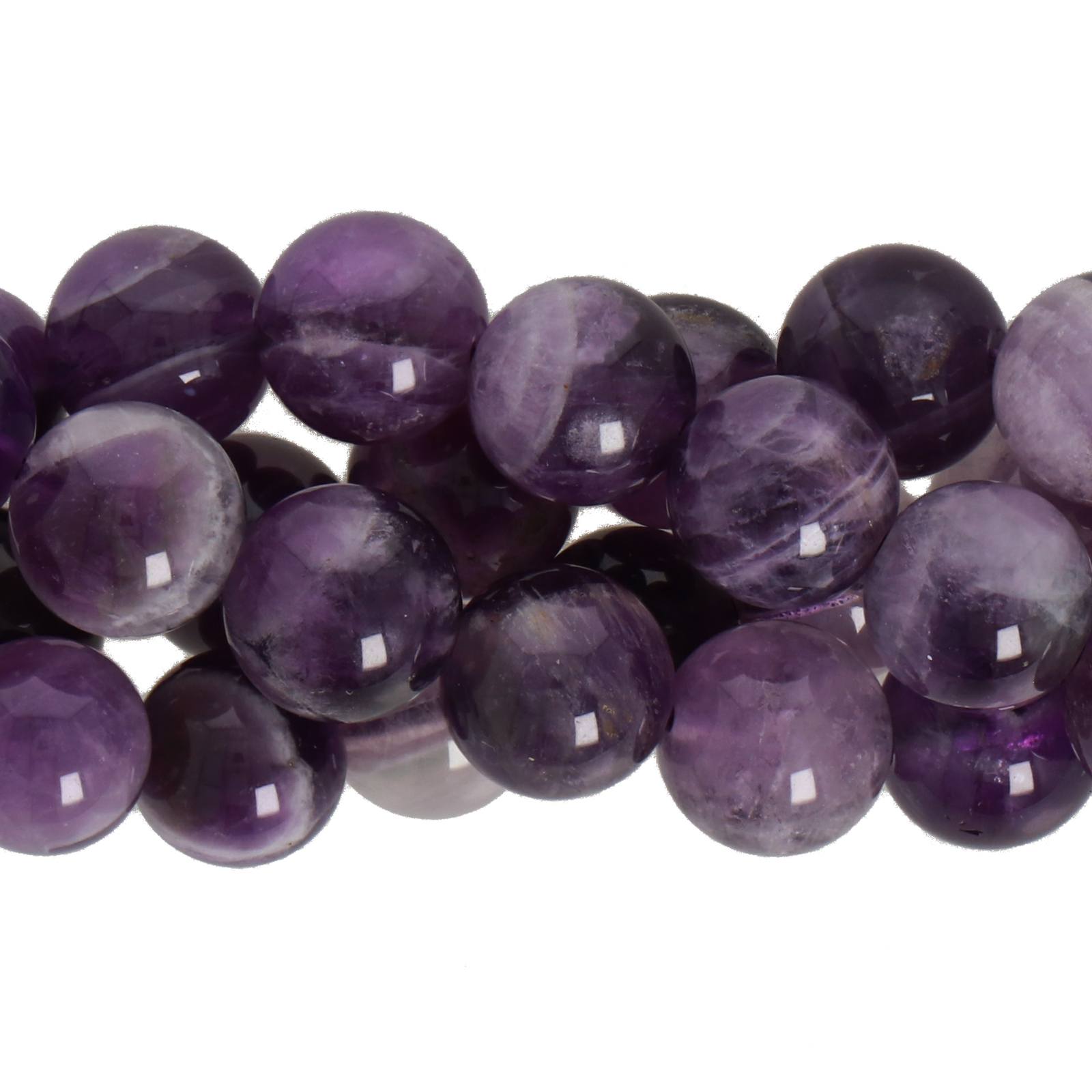 amethystquarz glatt runde 8mm | 12st