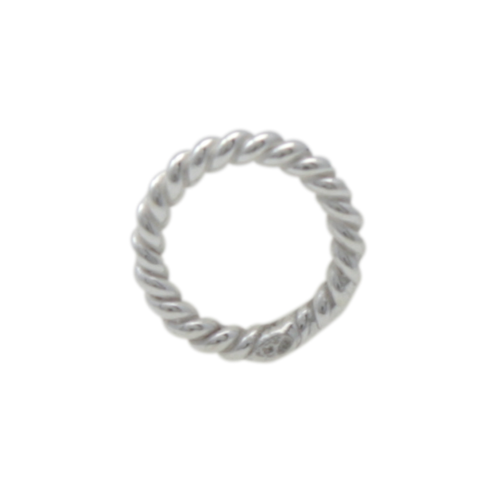 geschlossene twisted biegeringe 925 sterlingsilbe 7mm - wire 1mm | 5st