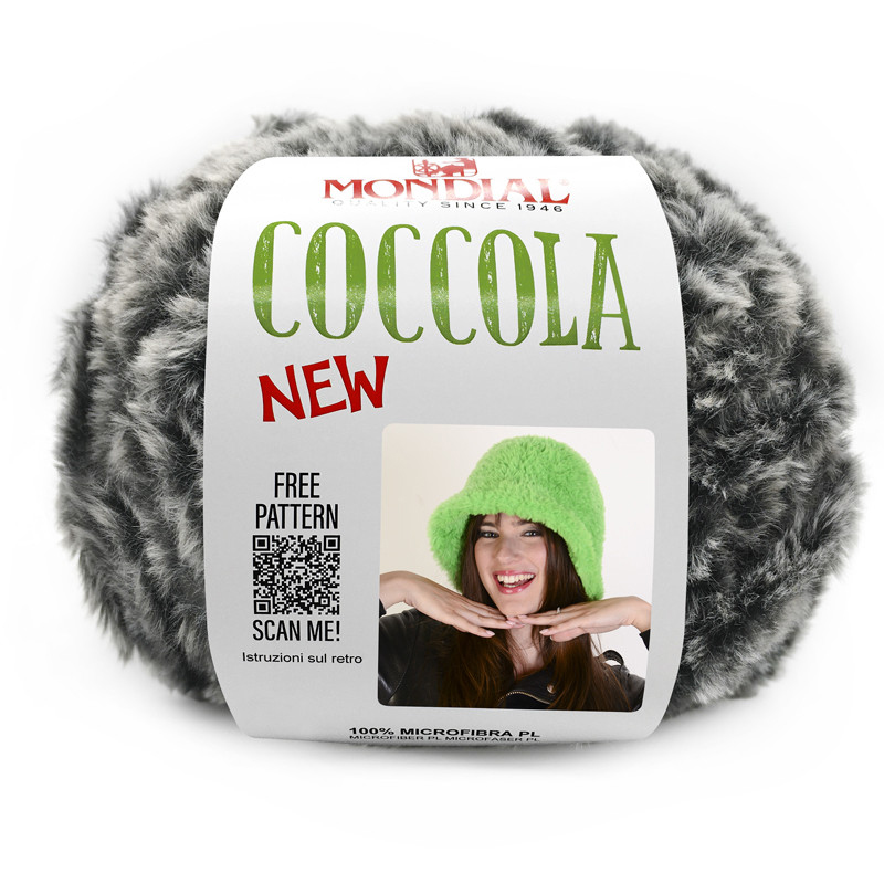 coccola new mondial - black/grey (820) - 100gr (65mt) | 1pc