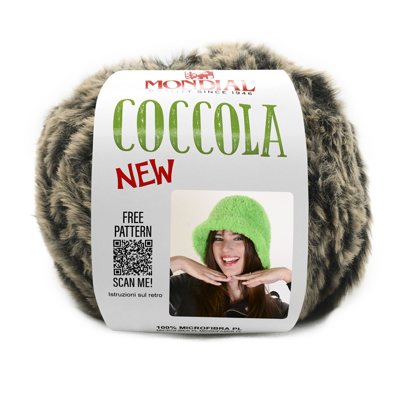 coccola new mondial - brown/black (821) - 100gr (65mt) | 1pc