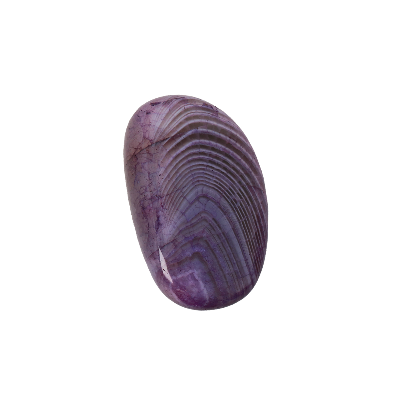 dyed striped agate purple tumbled chips 2,5-4cm aprox. | 2pc