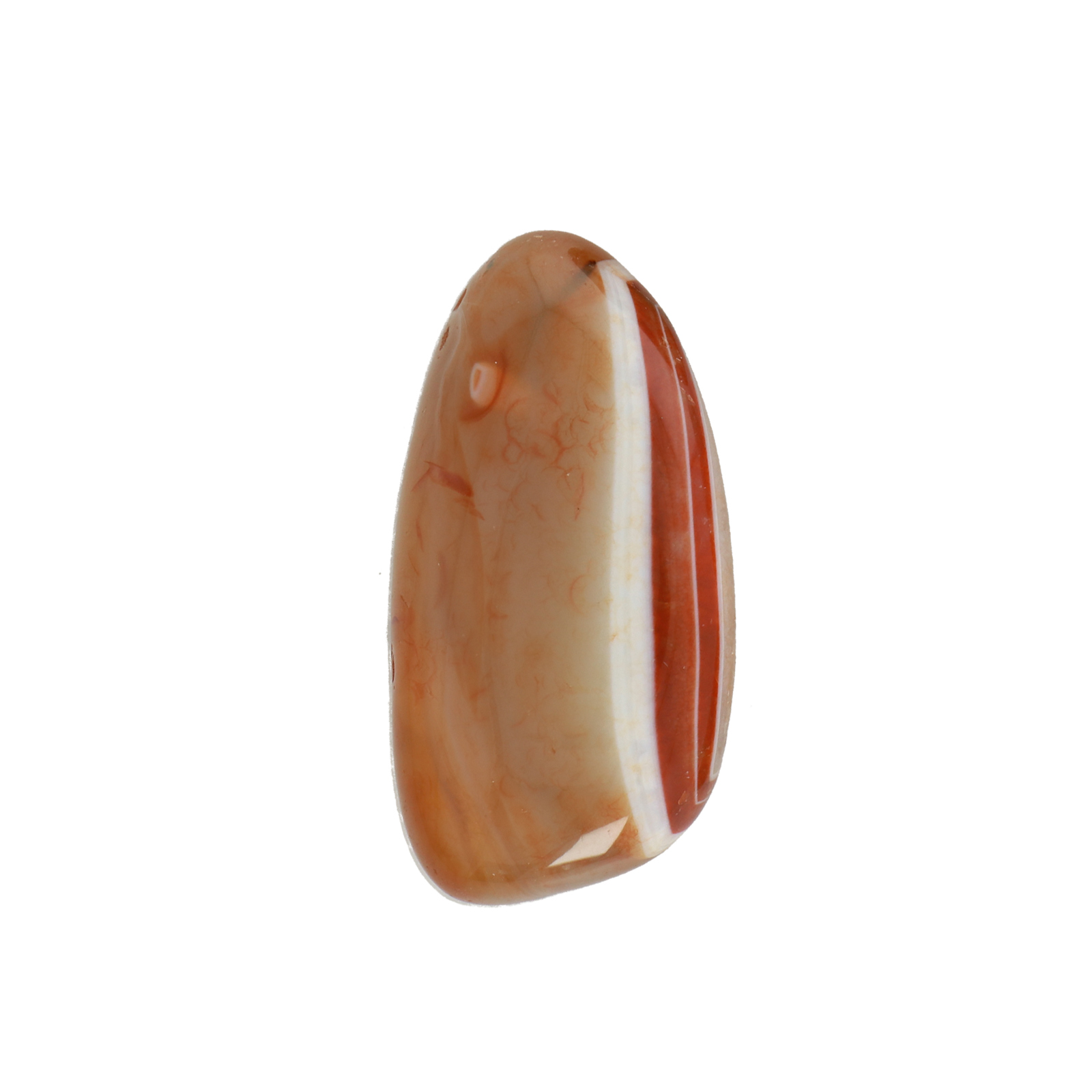 dyed streifenachat rot trommelstein chips 2,5-3,5cm ca. | 2st