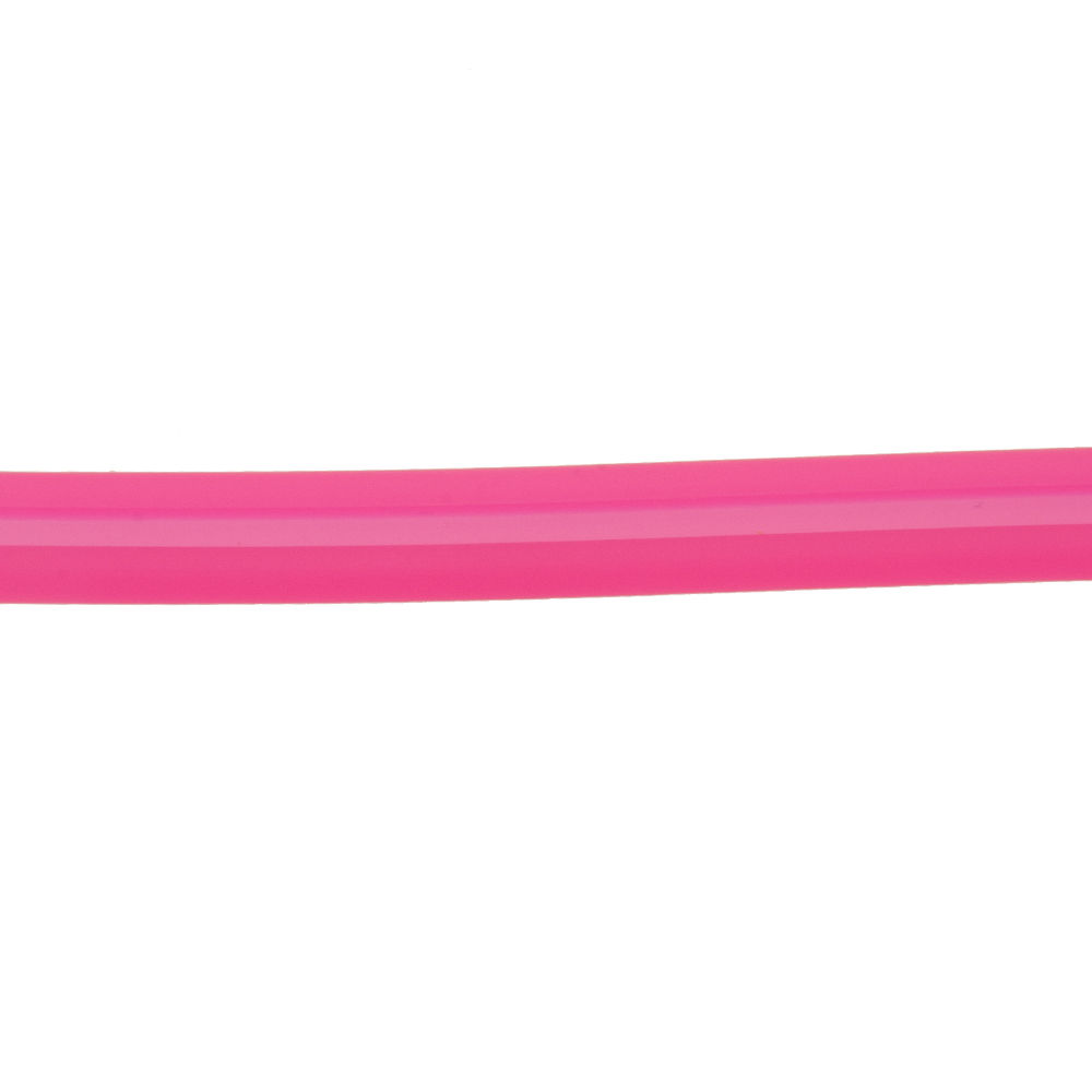 fuchsia rubber cord with channel 7x4mm | 1mt
