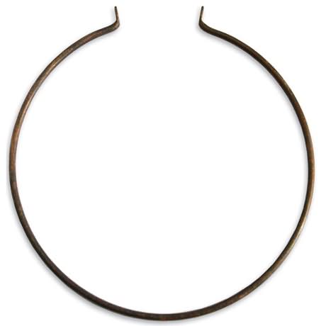 vintaj natural brass creative hoop 67mm | 1pc