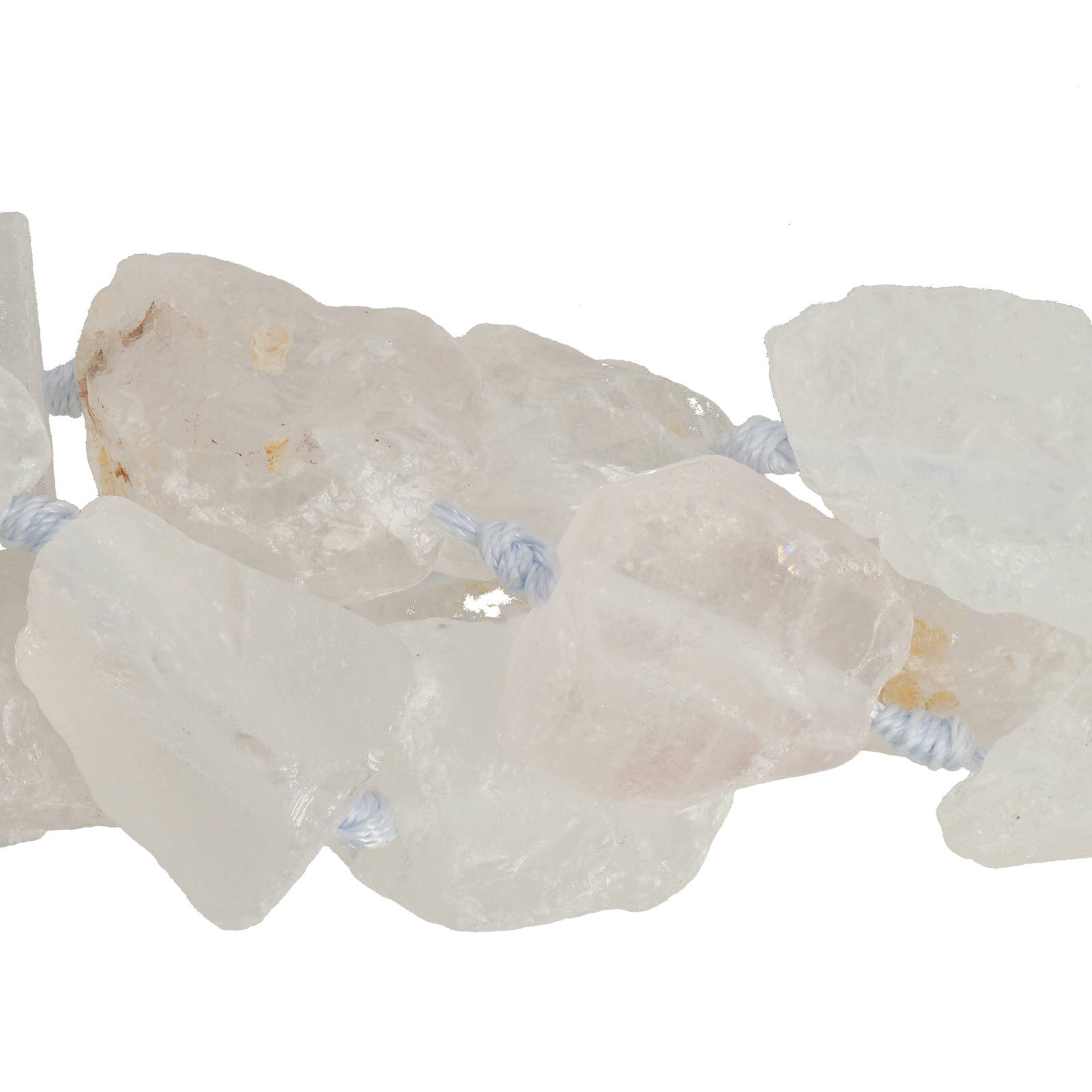 rock crystal rough nugget 15-25mm approx. | 16-inch strand