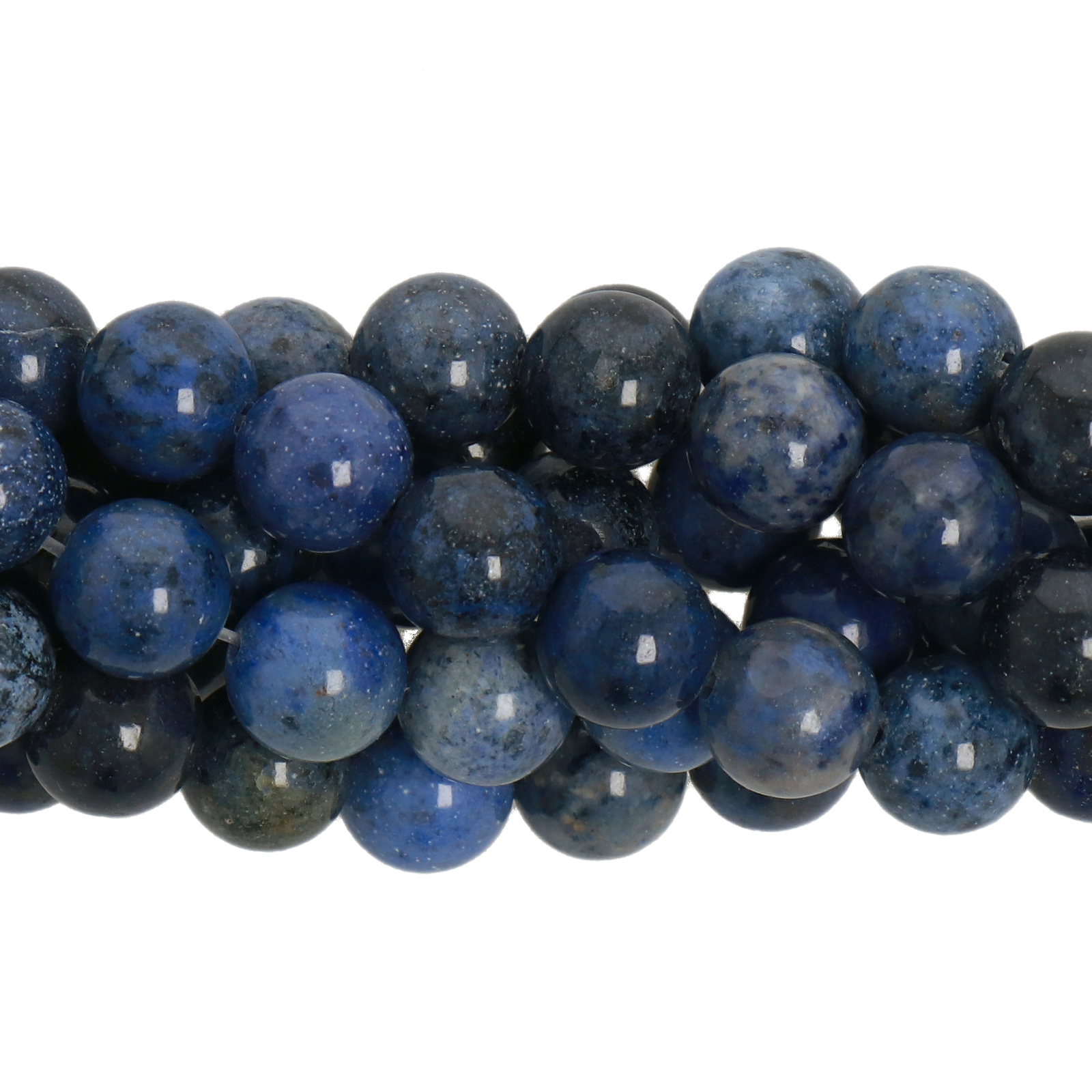 dumortierite smooth round 8mm | 15/16-inch strand