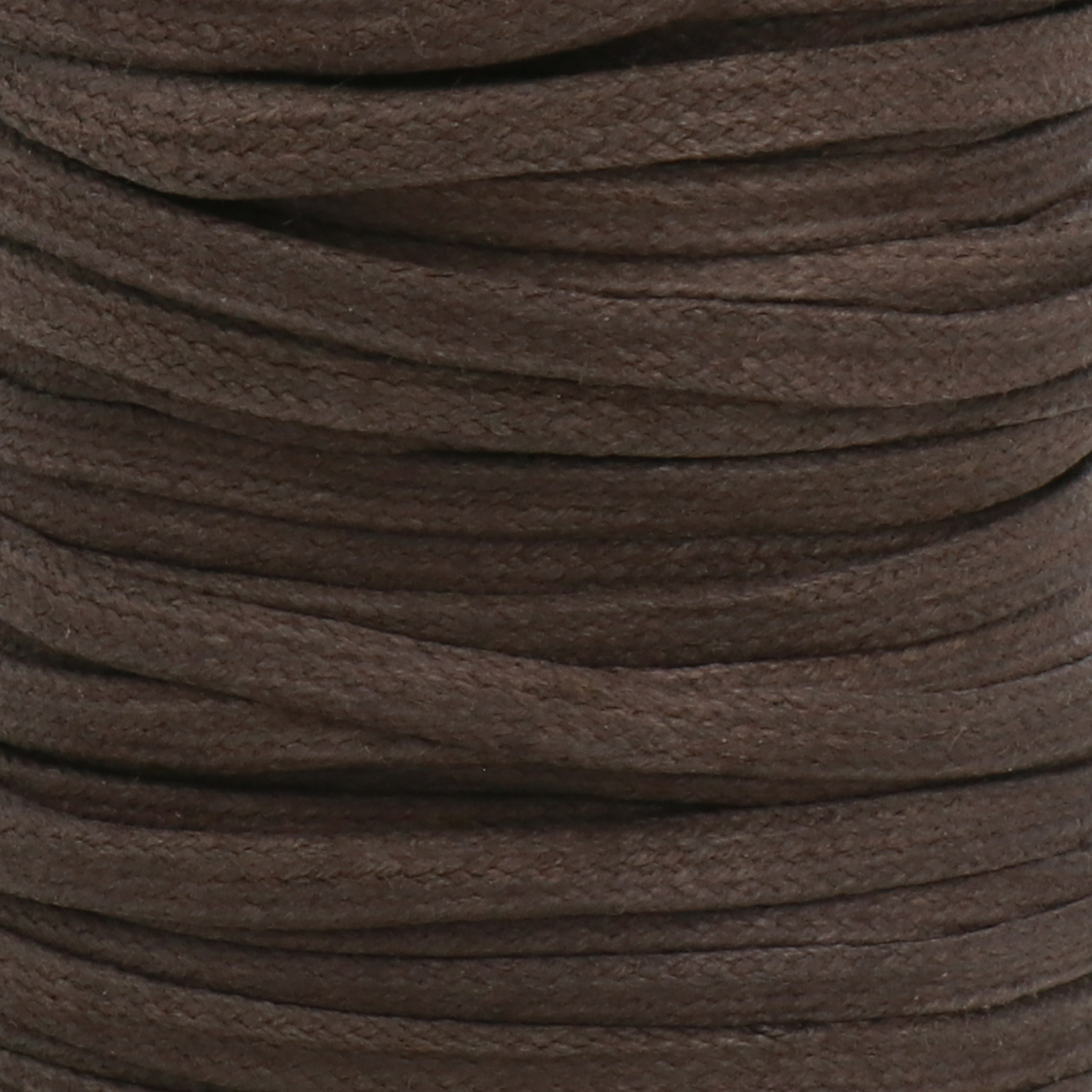 brown flat waxed cotton cord 3mm | 5mt