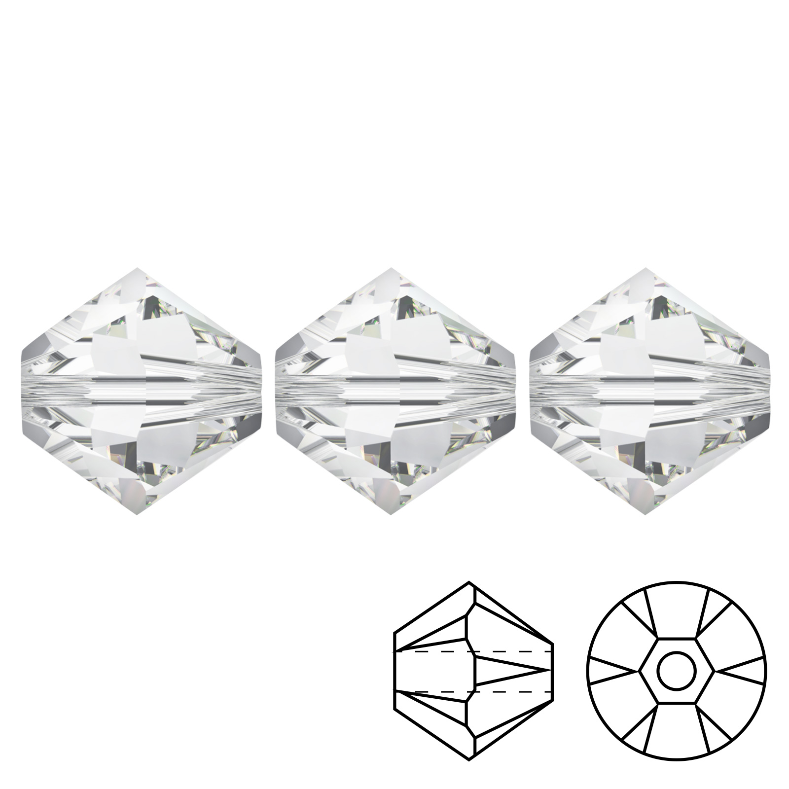 bicone (5328) crystal 2,5mm | 48pc