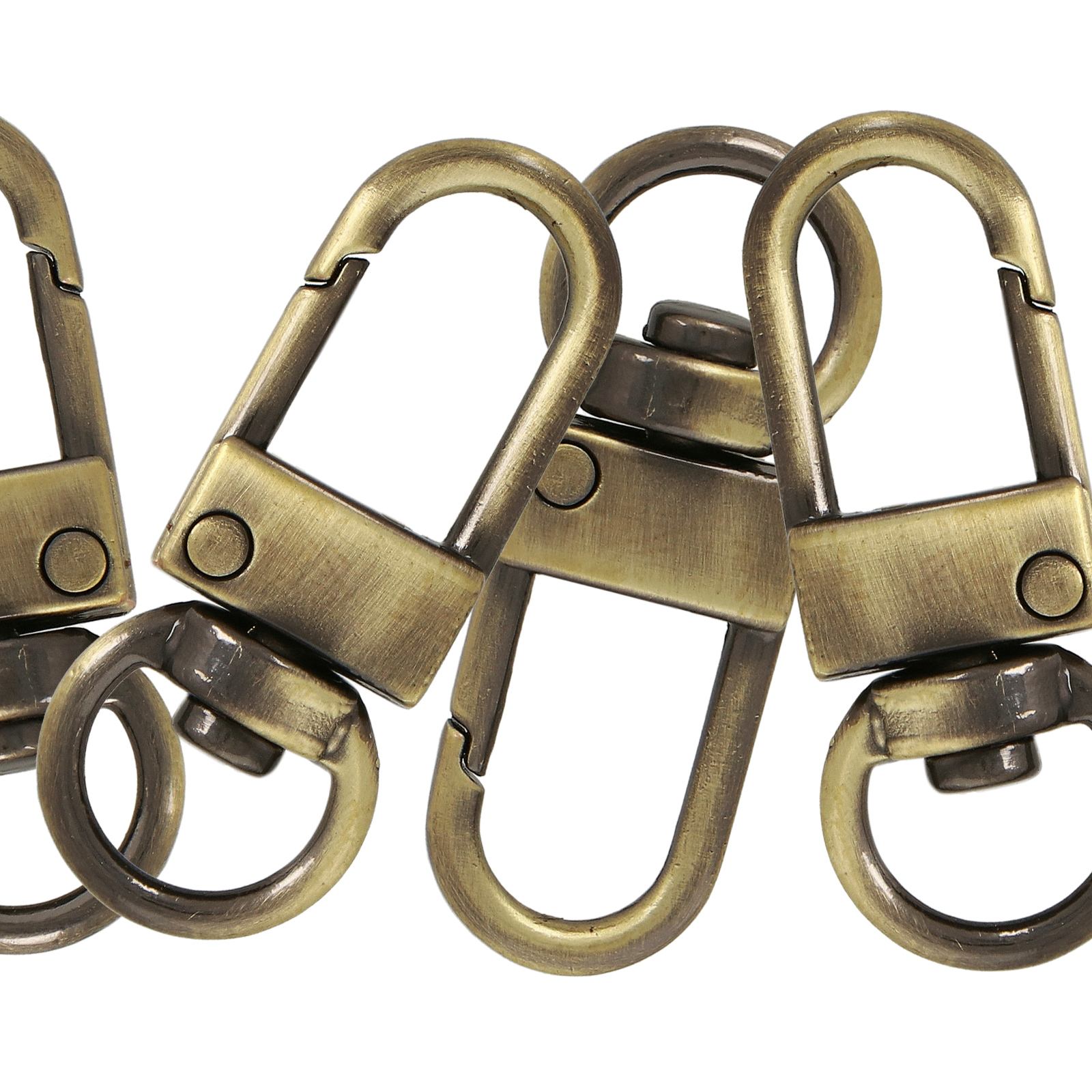 diy bag diy taschen bronze carabiner 35x12mm (inner 10mm) | 4pc