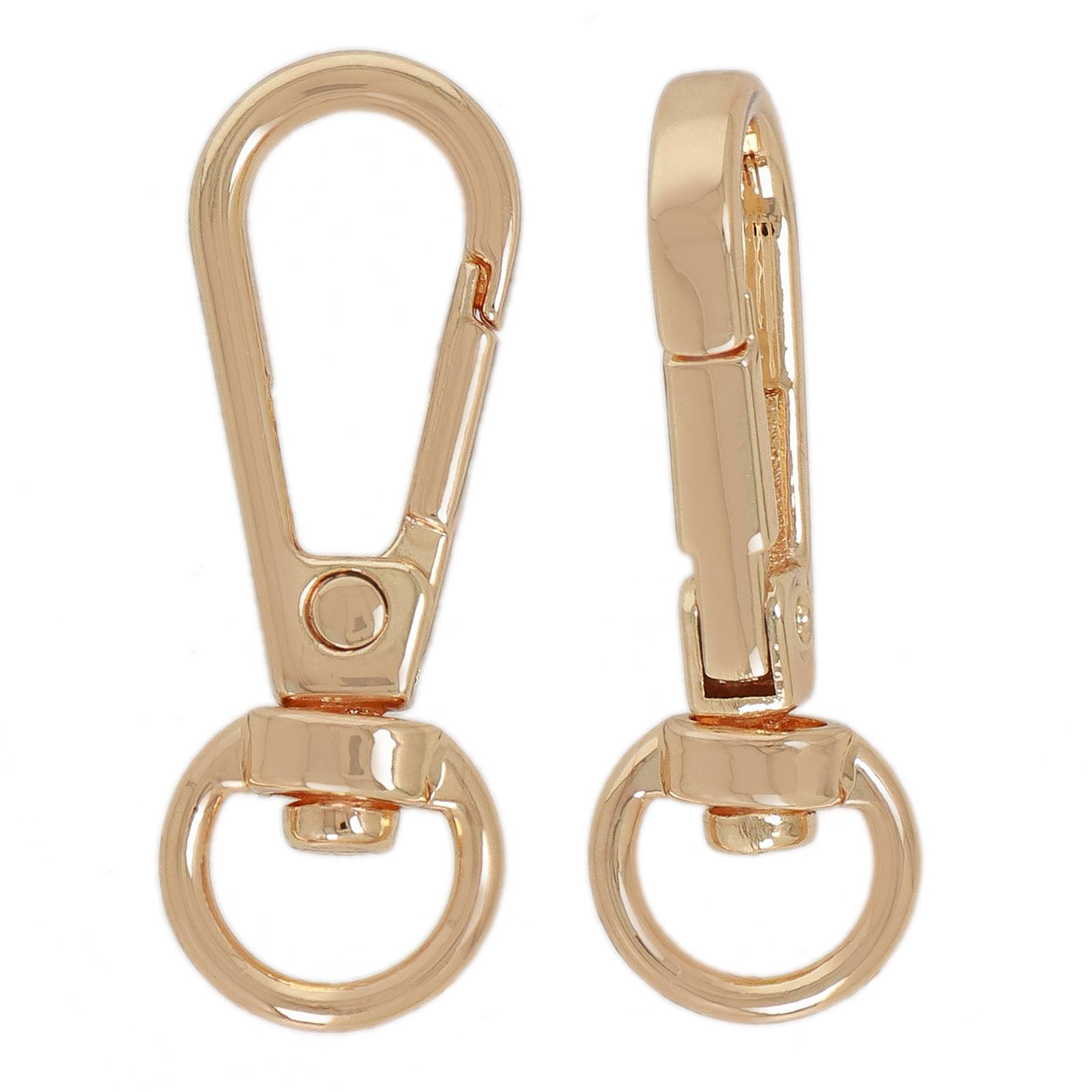 diy bag diy taschen gold carabiner 46x16mm (inner 9mm | 2pc