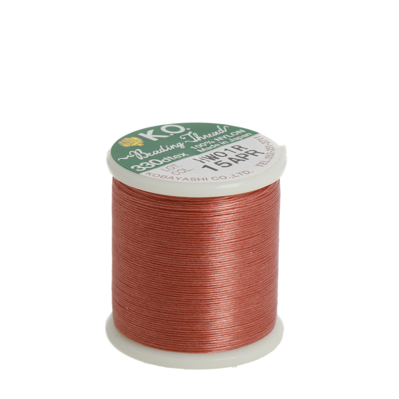 apricot ko beading thread - size 0,25mm - 50mt spool | 1pc