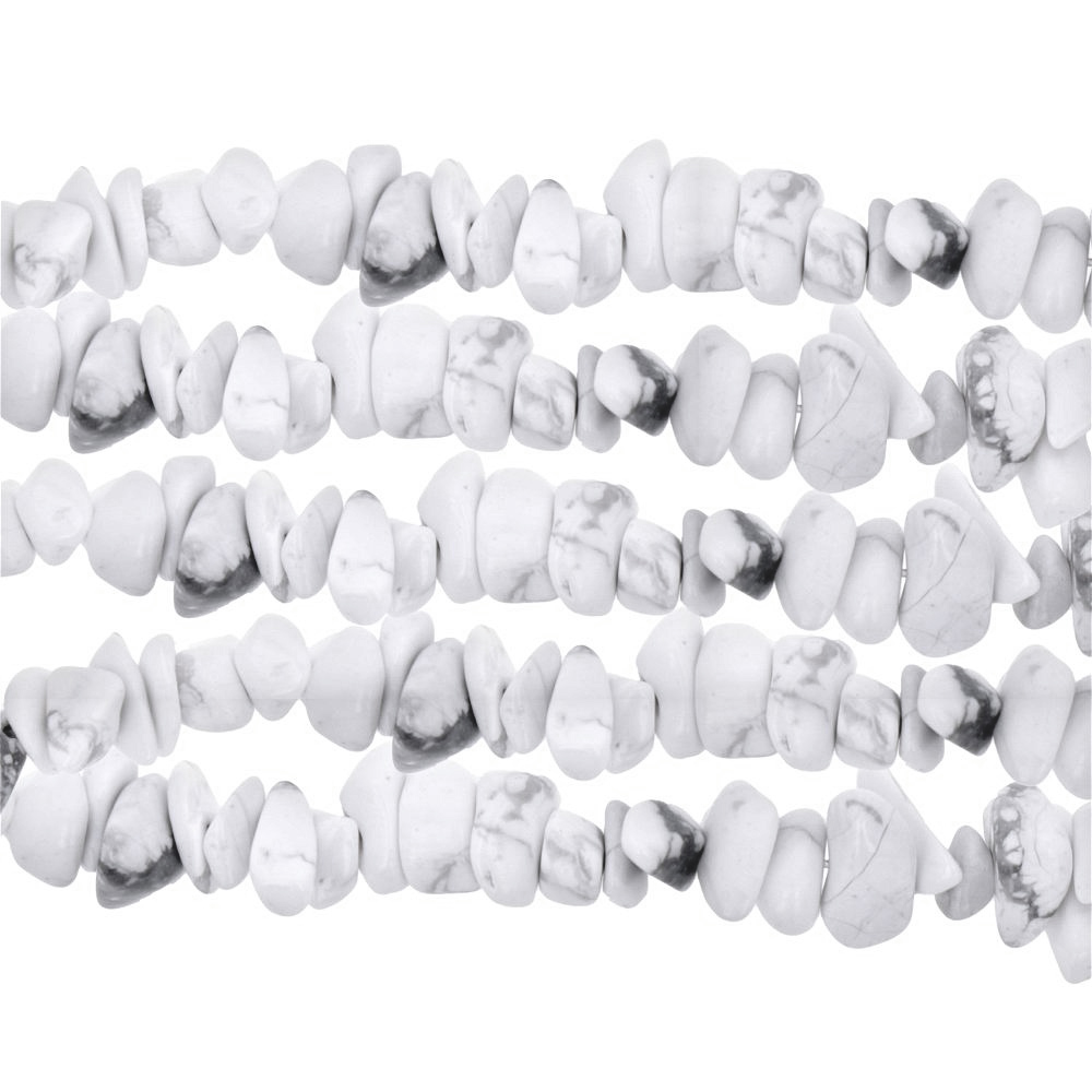 howlite chips 5-10mm | 32-inch strand approx.