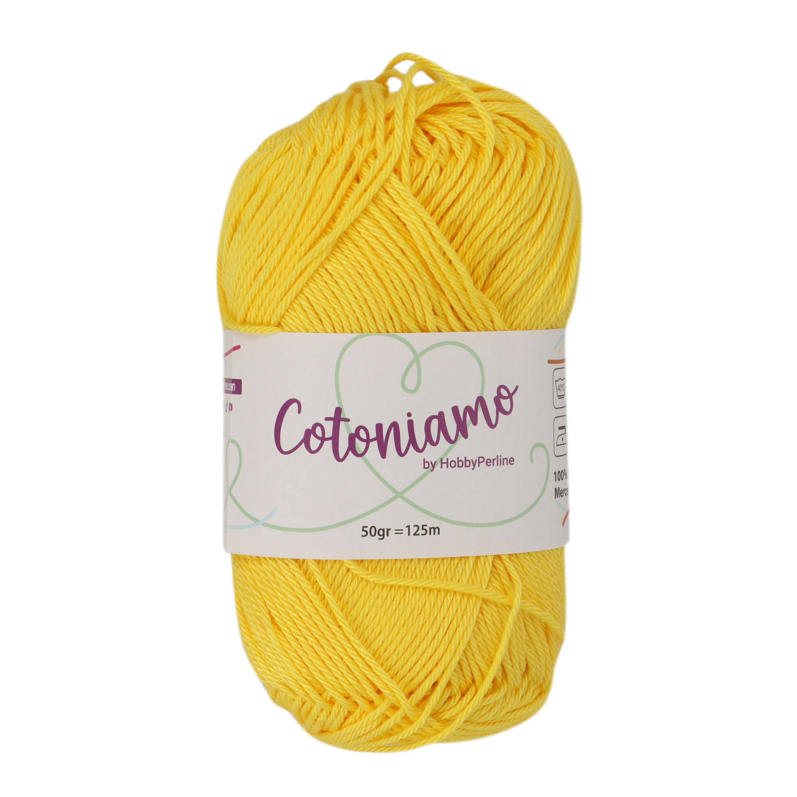 hobbybag cotoniamo - giallo (907) - 50gr (125mt) | 1pc