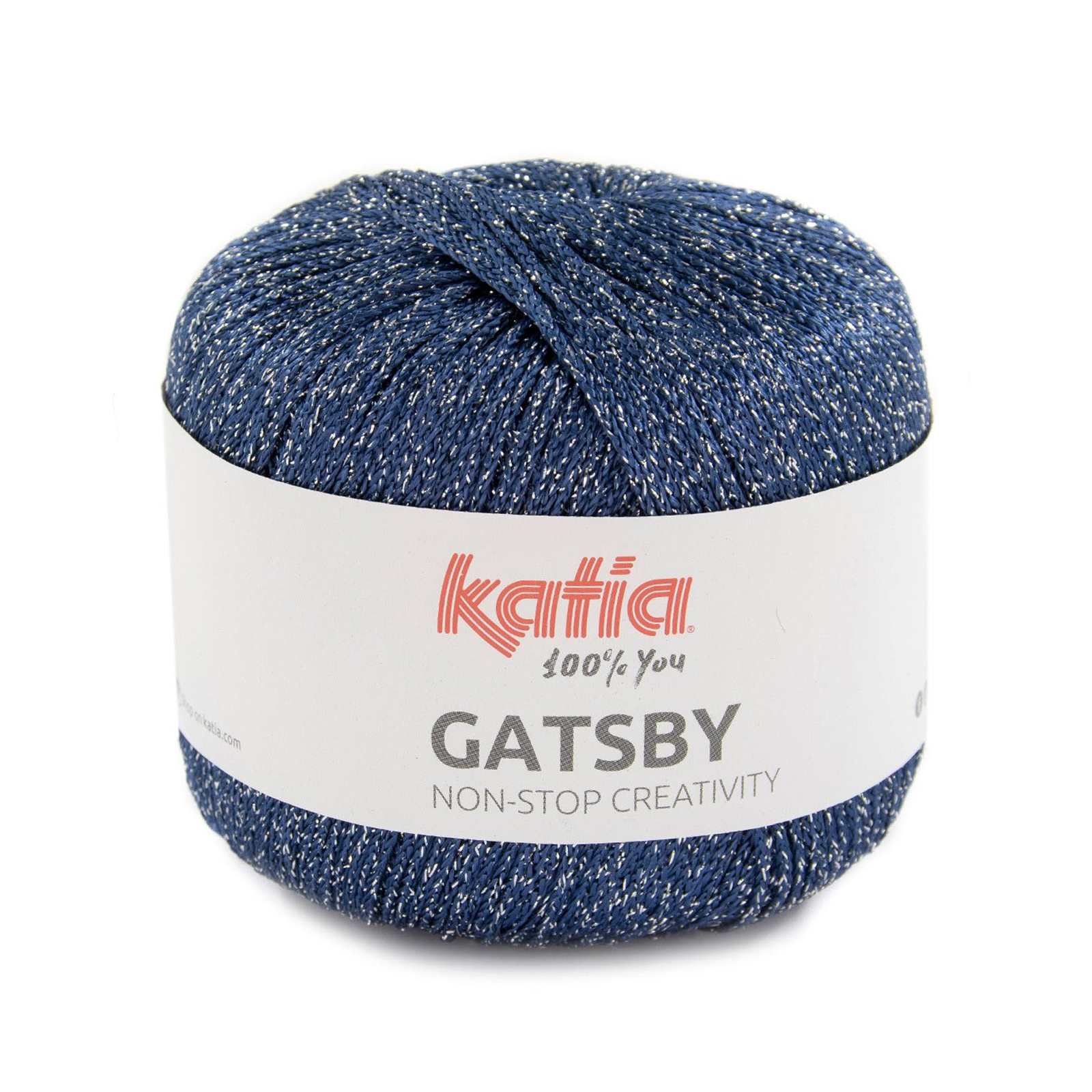 katia gatsby - midnight blue/silver (57) - 50gr (118mt) | 1pc