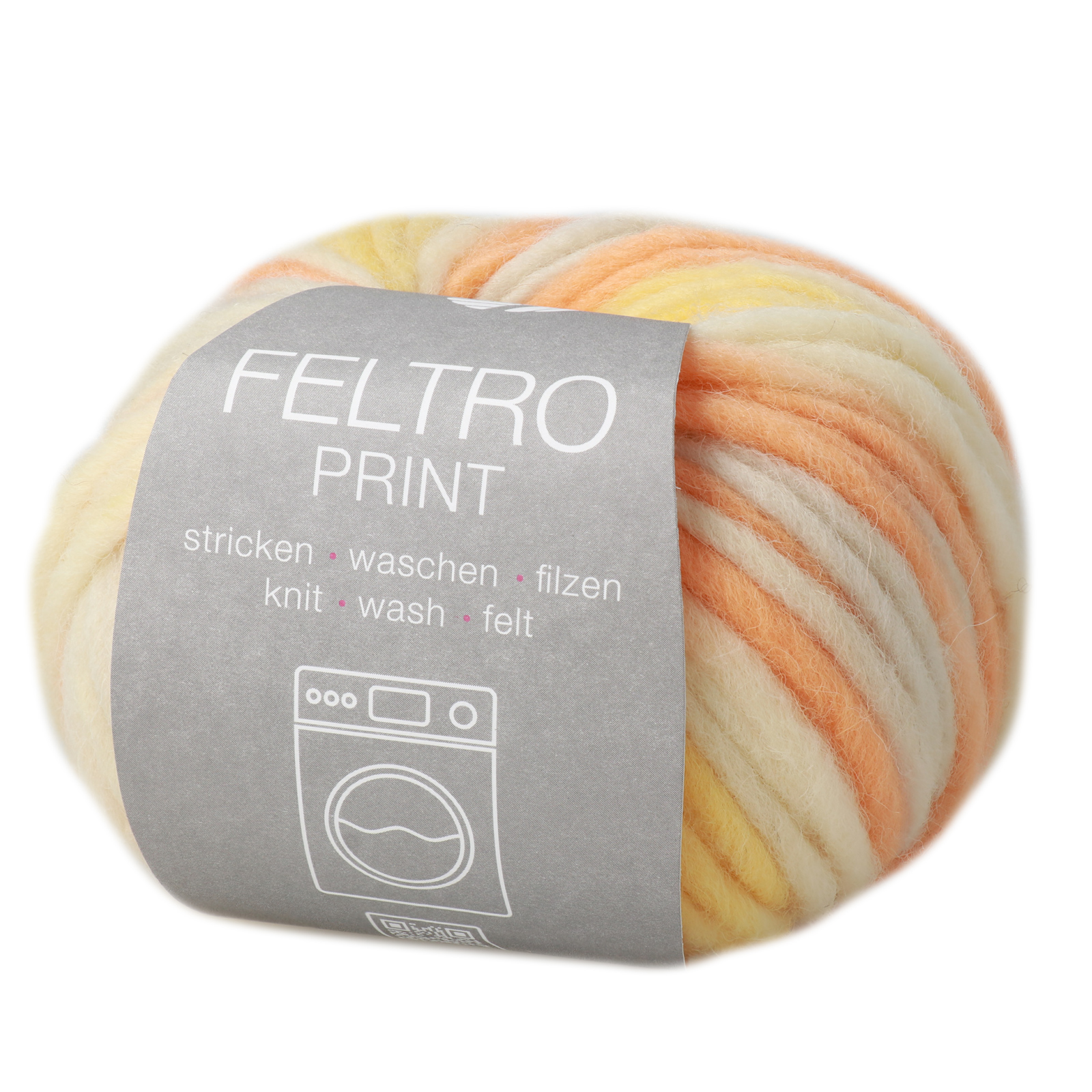 feltro print lana grossa - nature/yellow/apricot/light grey (300) - 50gr (50mt) | 1pc