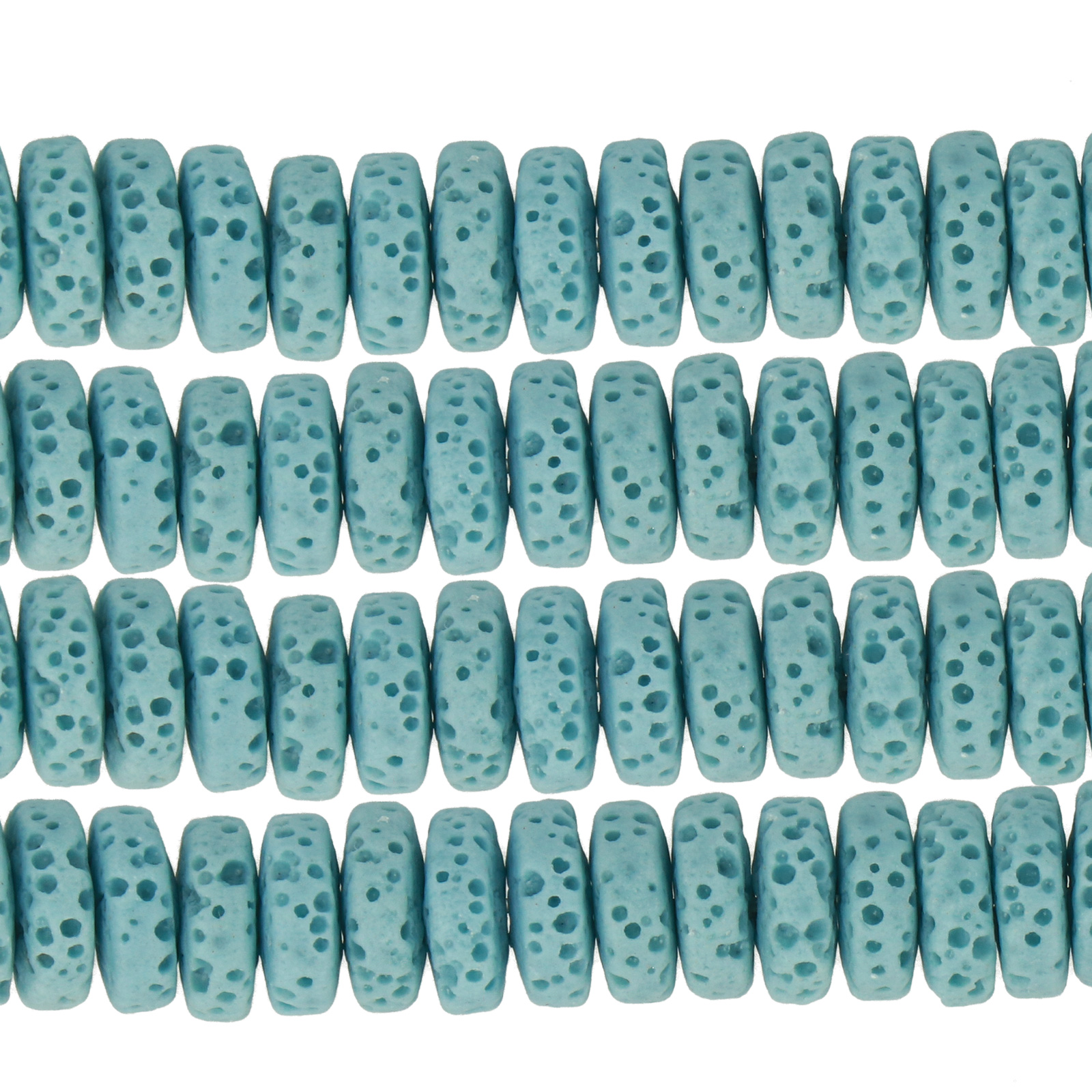 lavastein hellblau heishi 8x4mm | strang 18/20cm