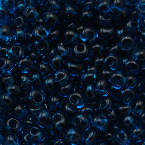 magatama toho seed beads 3mm - transparent capri blue (7bd) | 10gr