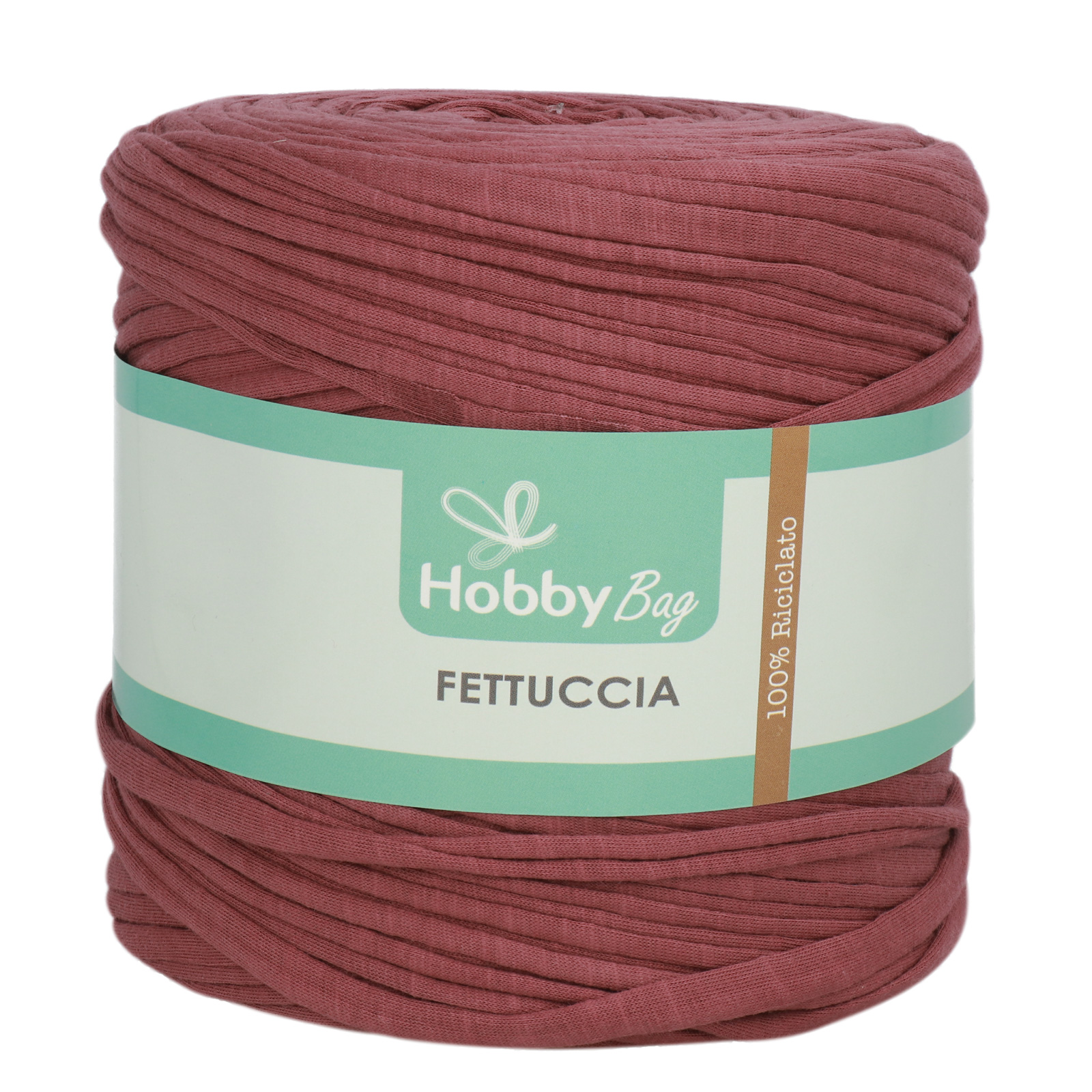 hobbybag t-shirt yarn fettuccia - vintage purple - 600-800gr (110-130mt) | 1pc