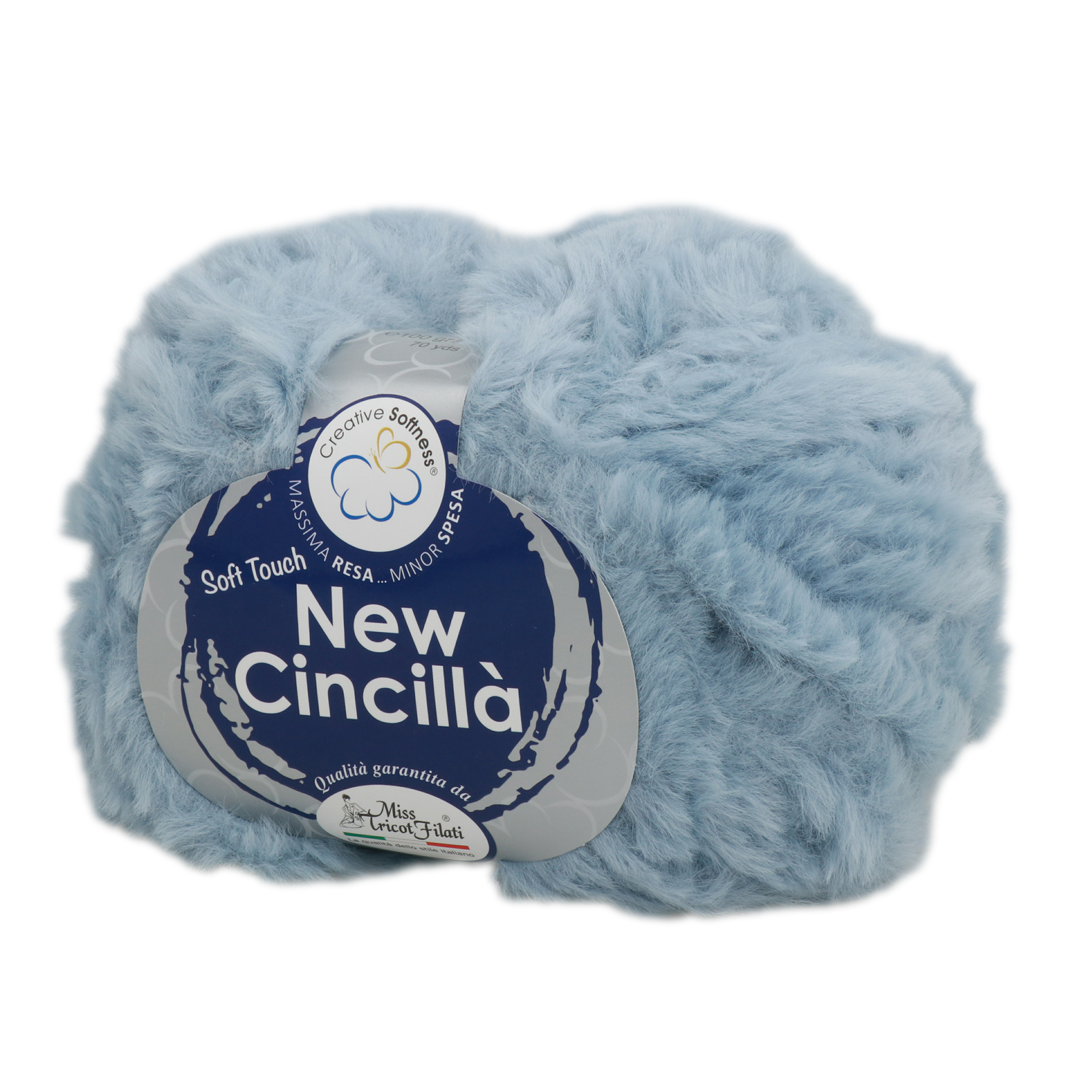 miss tricot new cincillà light blue (07) - 100gr (65mt) | 1pc