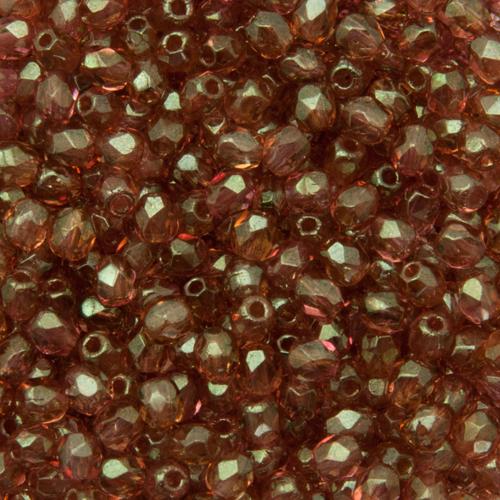 böhmische glasschliffperlen luster pink 3mm | 50st