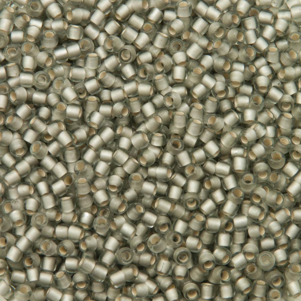 saatperlen toho 11/0 silver-lined frosted black diamond (29af) | 10gr