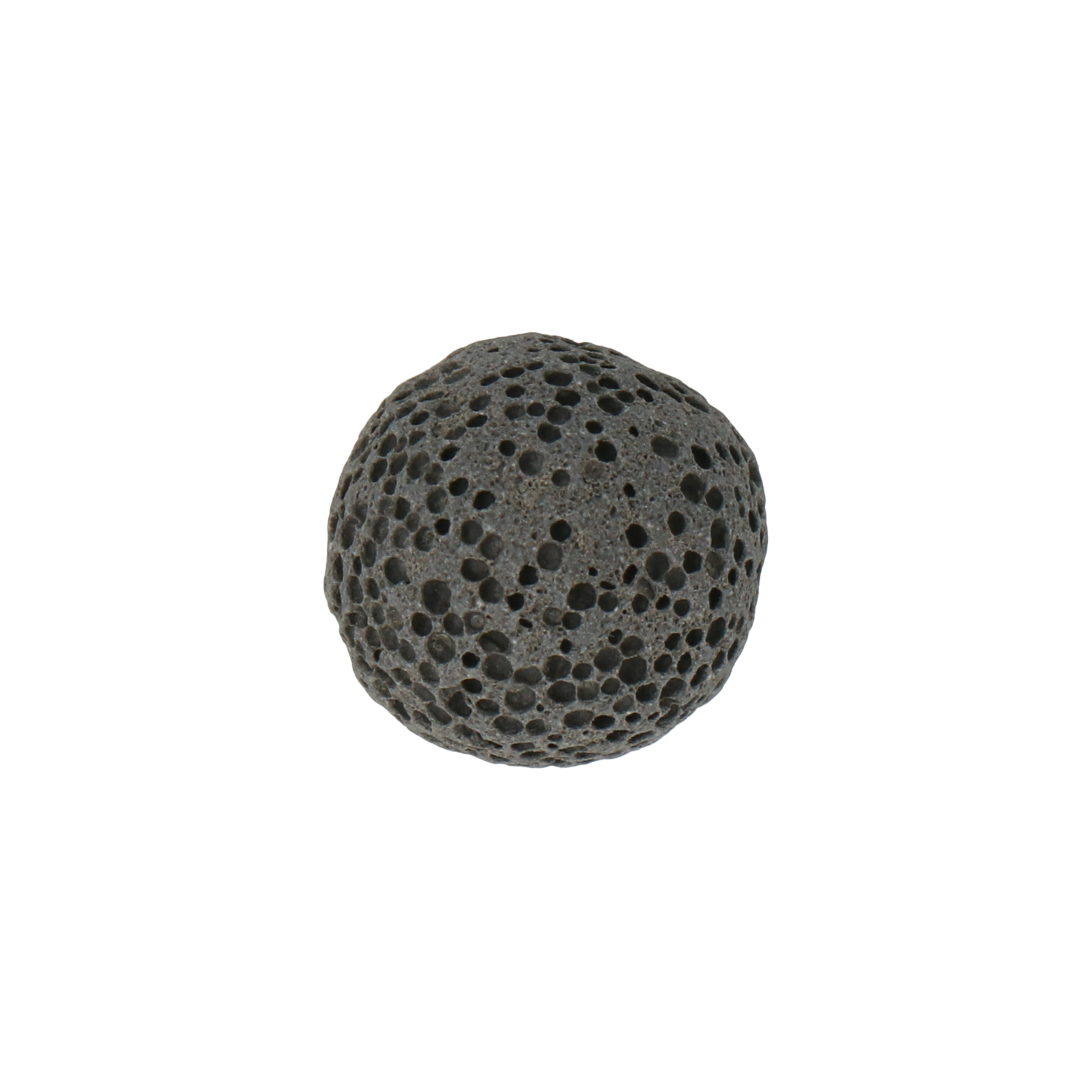 black lava not drilled round 16mm | 1pc