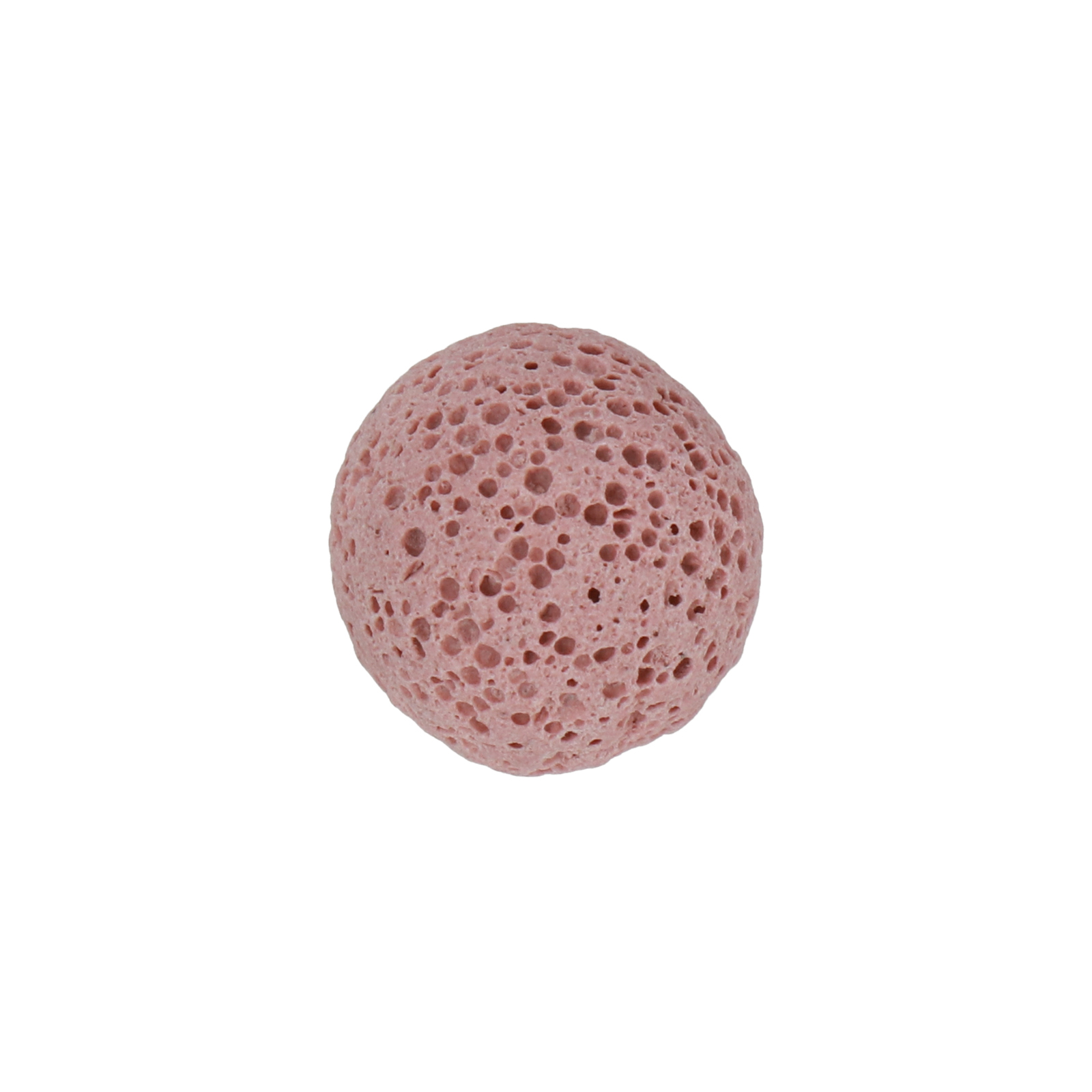 red lava not drilled round 16mm | 1pc