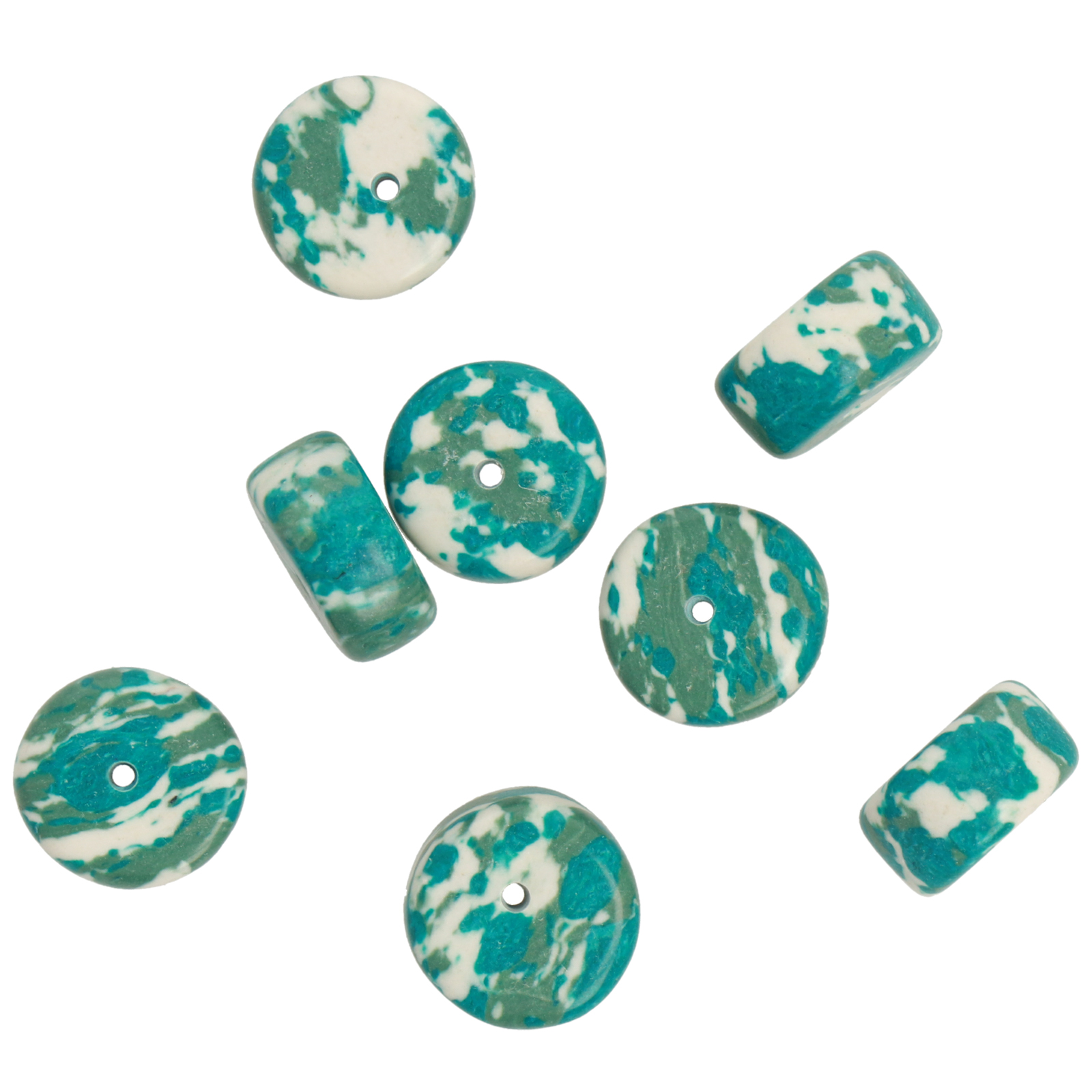 keramik perlen rose heishi 13x7mm circa | 15st
