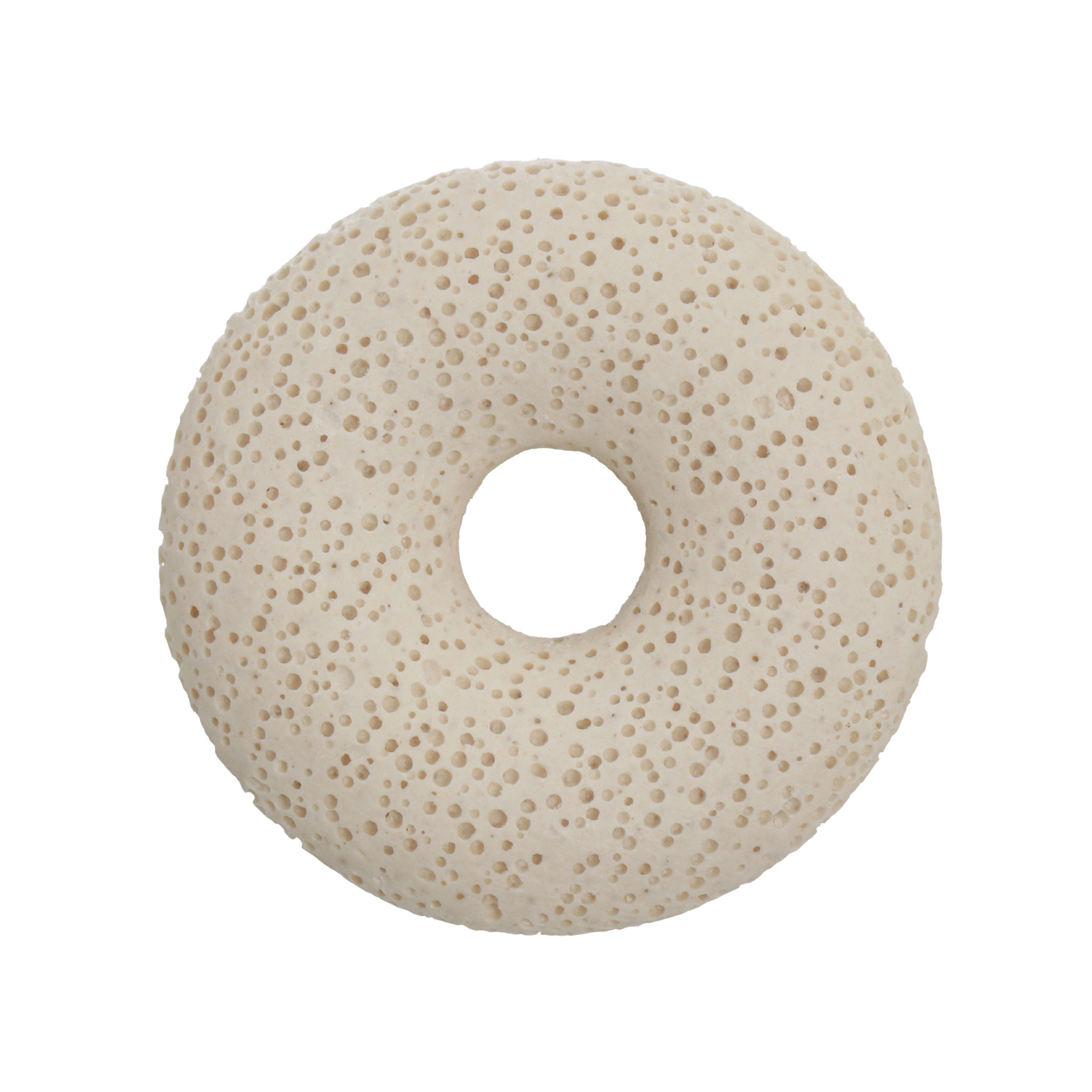 white lava stone donut 50mm | 1pc