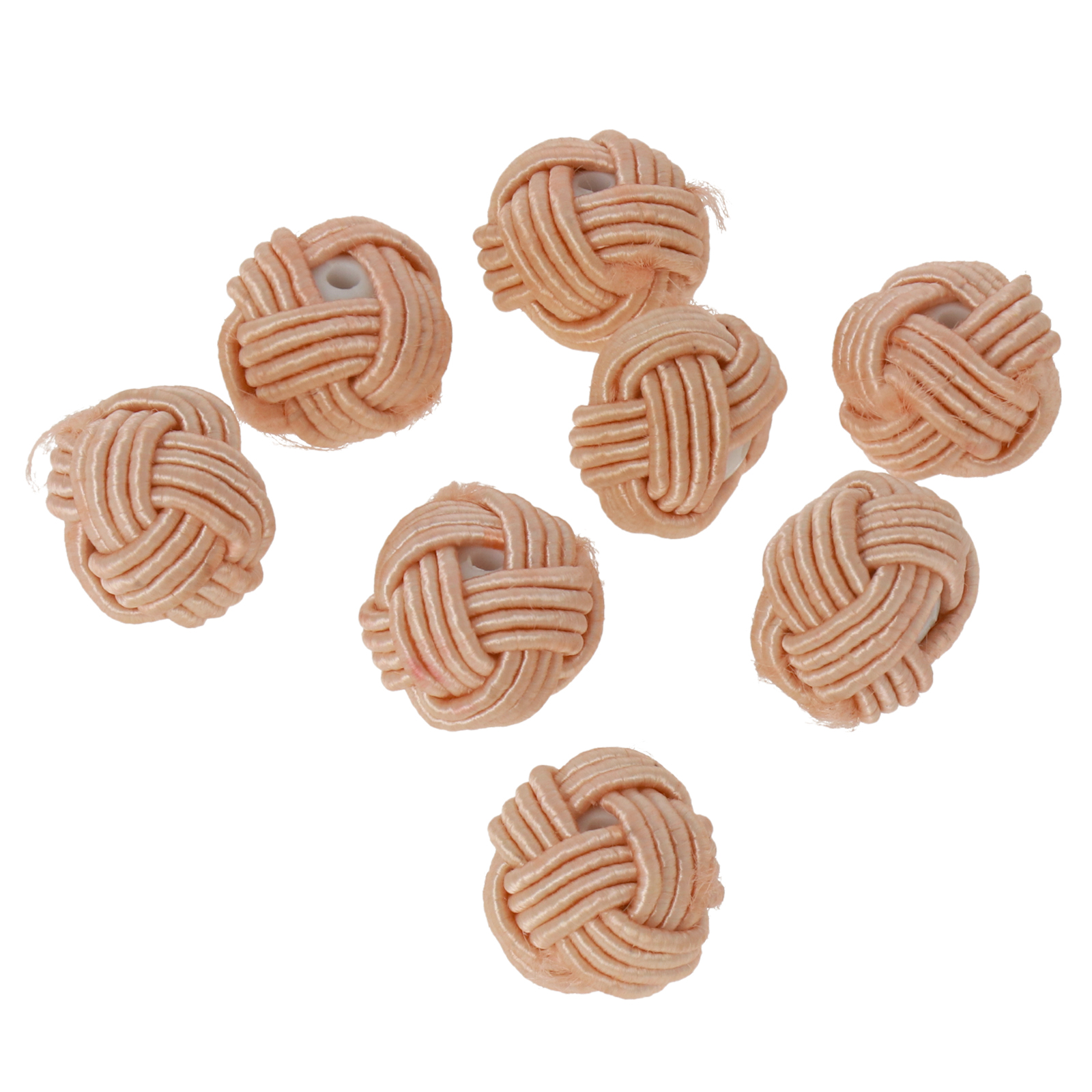 coated beads monkey knot pink 12mm | 10pcs