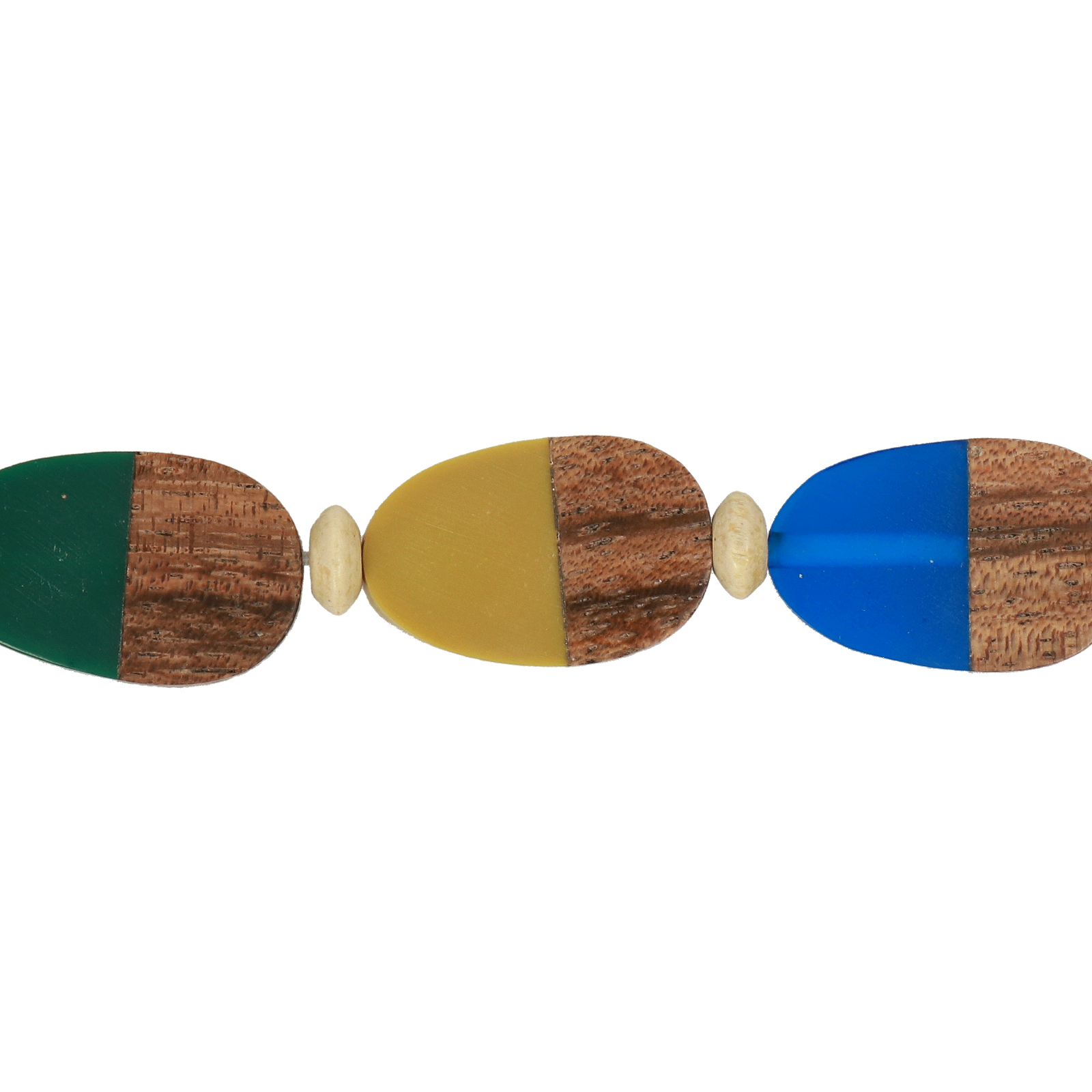 resin mix wood glatte tropfen 27x17mm- 6stk | 1 strang