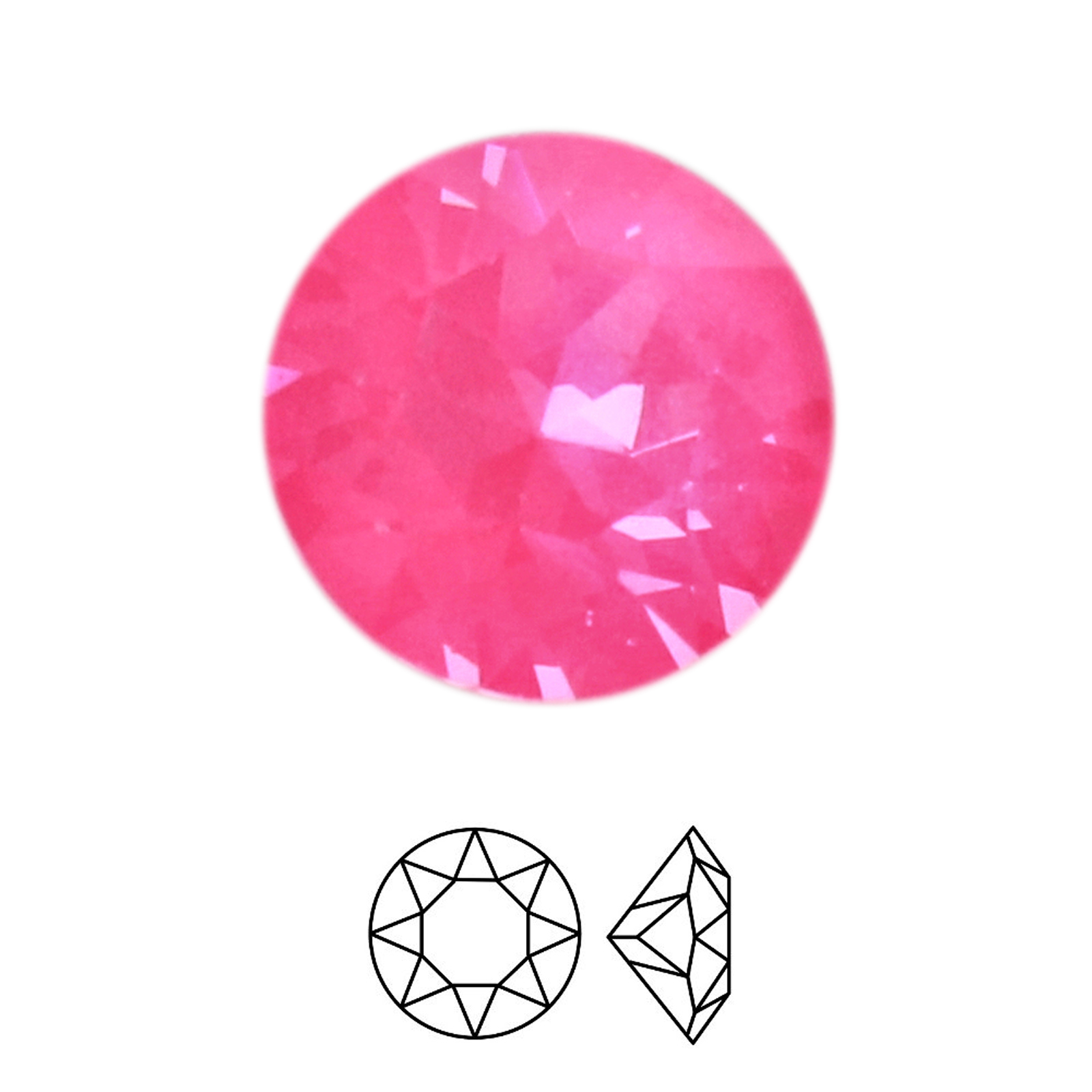 chaton (1088) crystal electric pink ignite ss39 (8,16-8,41mm) | 4st