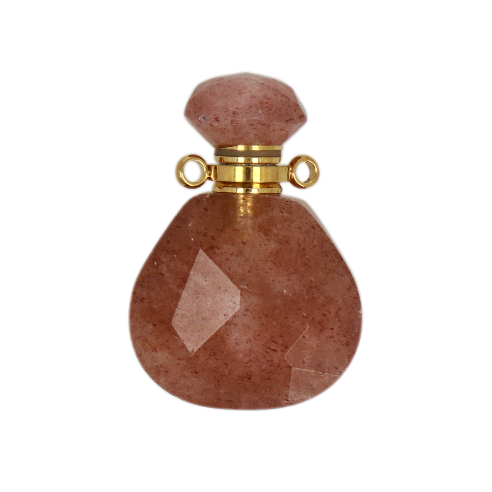 mini aromatherapie-anhänger strawberry quartz 25x17mm | 1st