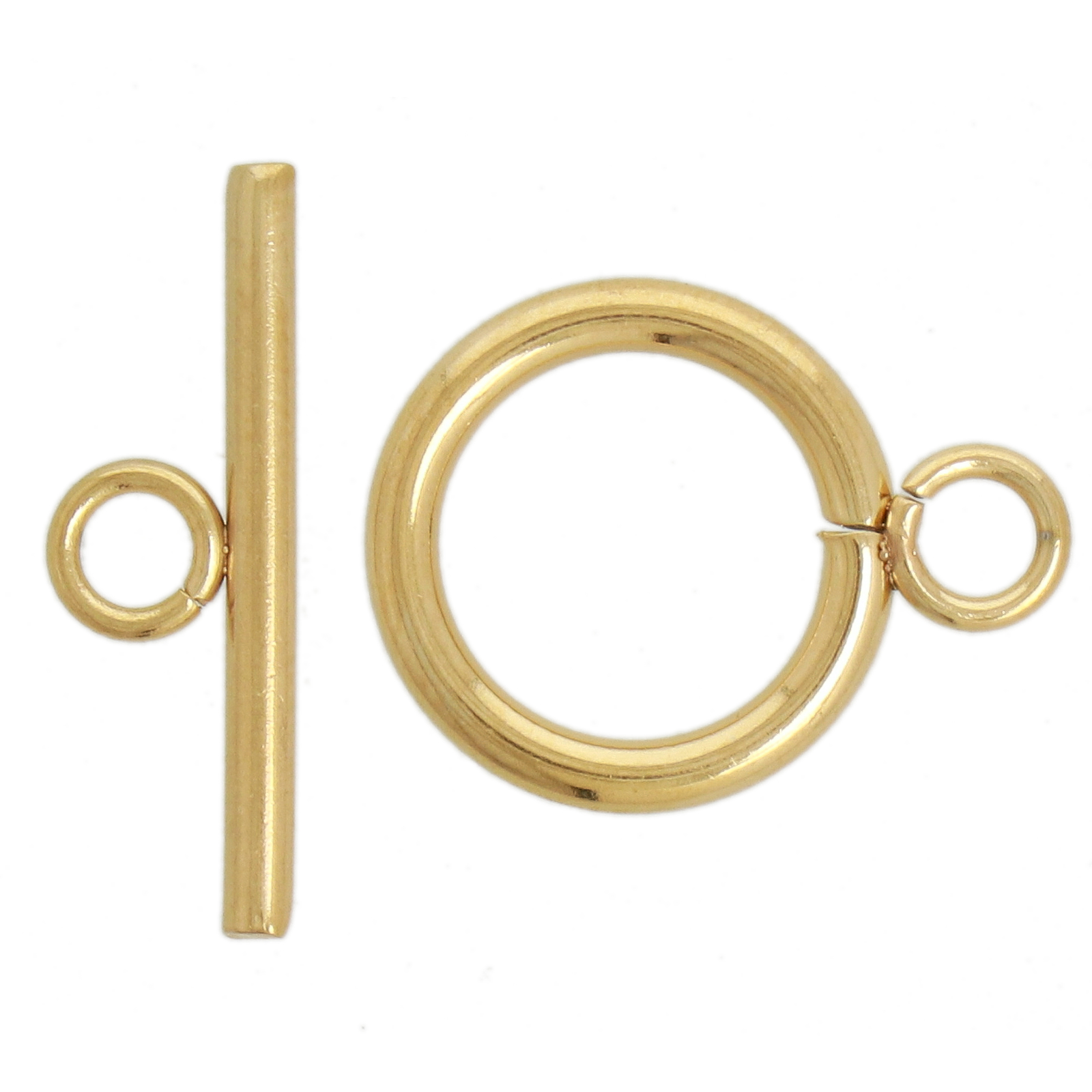 gold plated stainless stell toogle clasp 14mm | 4pc