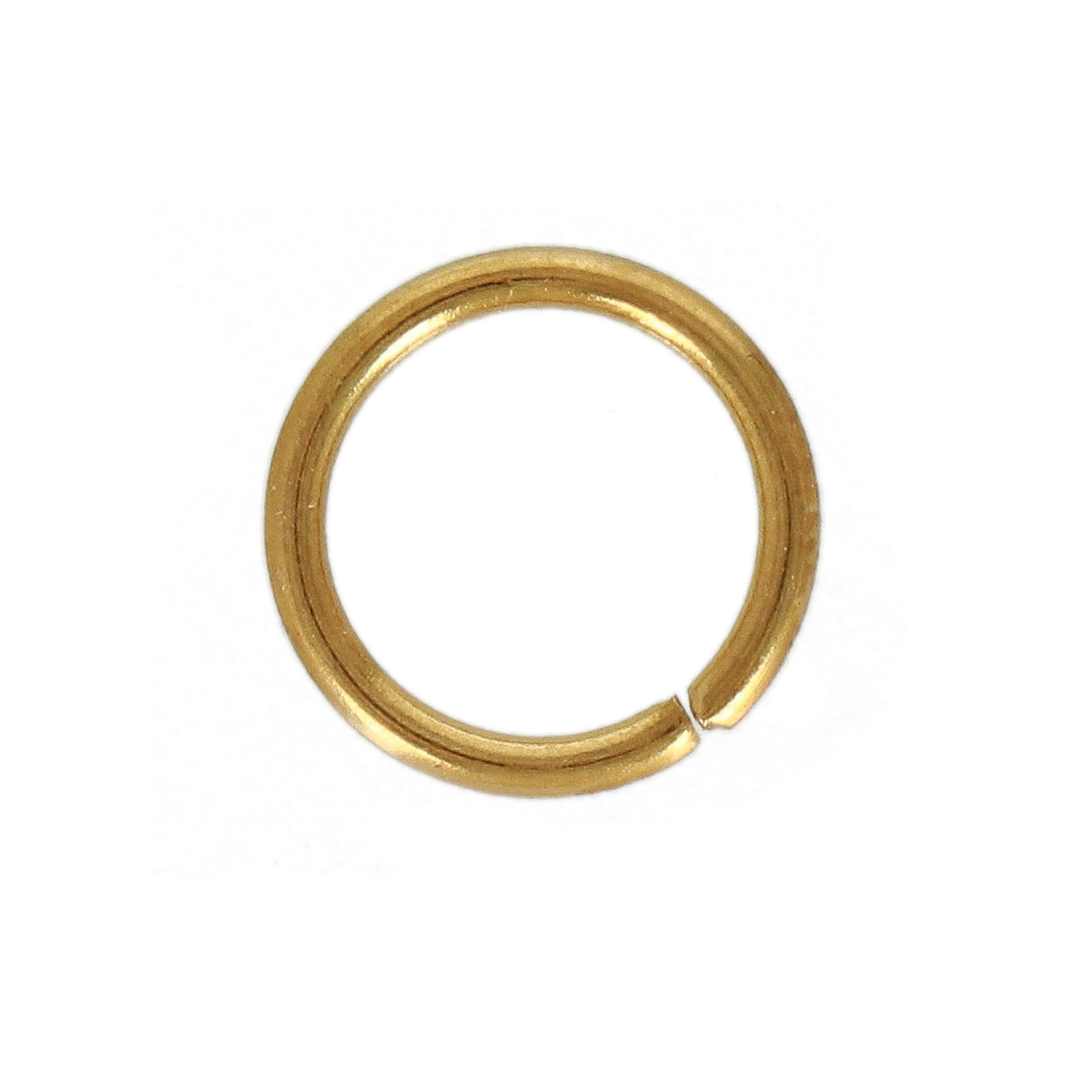 gold plated stainless steel open jump ring 10mm - wire 1,2mm | 40pc