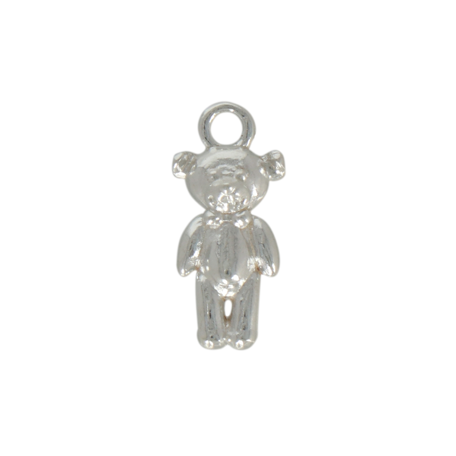 sterling silver teddy bear charm 14,5x6,5mm | 1pc