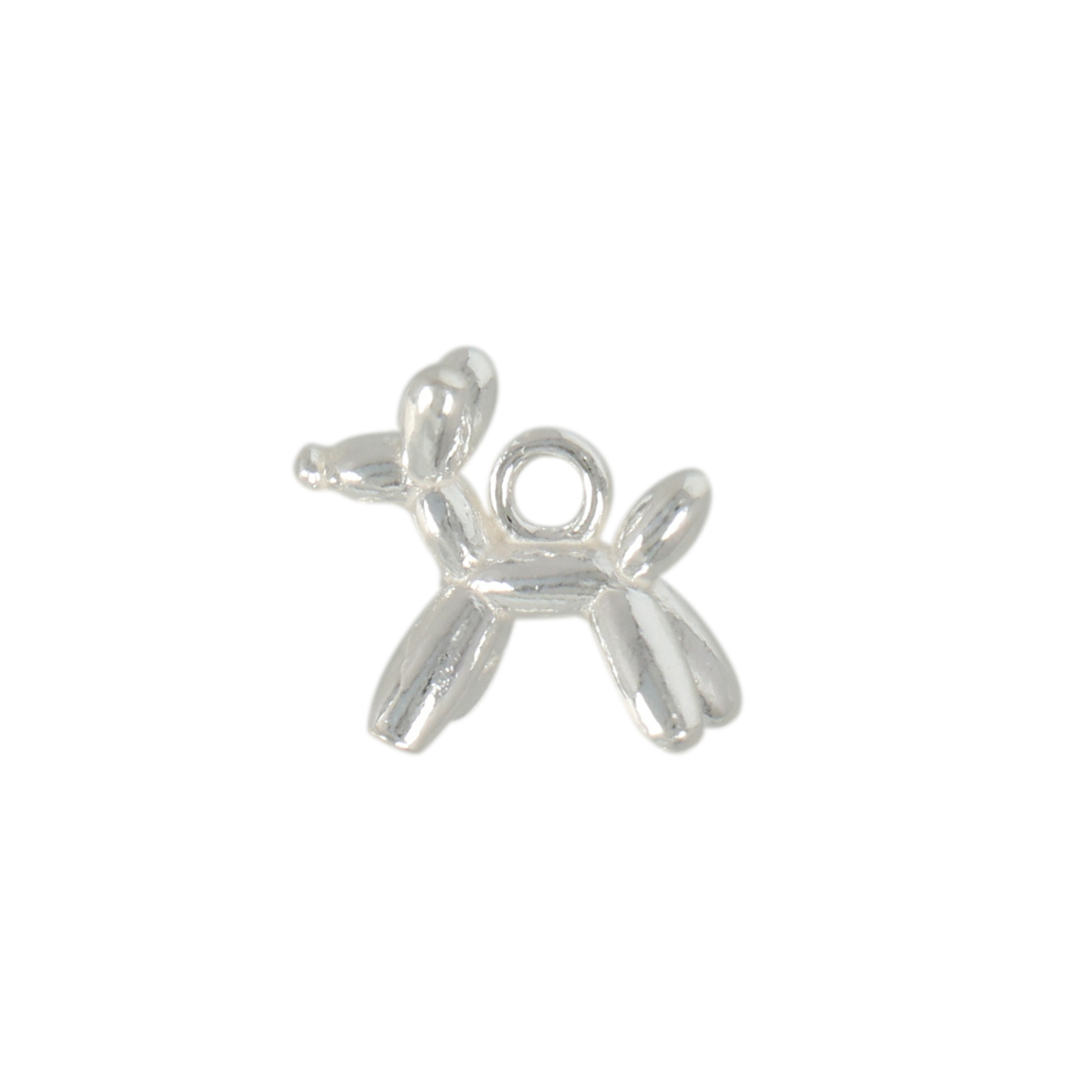 sterling silver baloon dog charm 11x9,5mm | 1pc