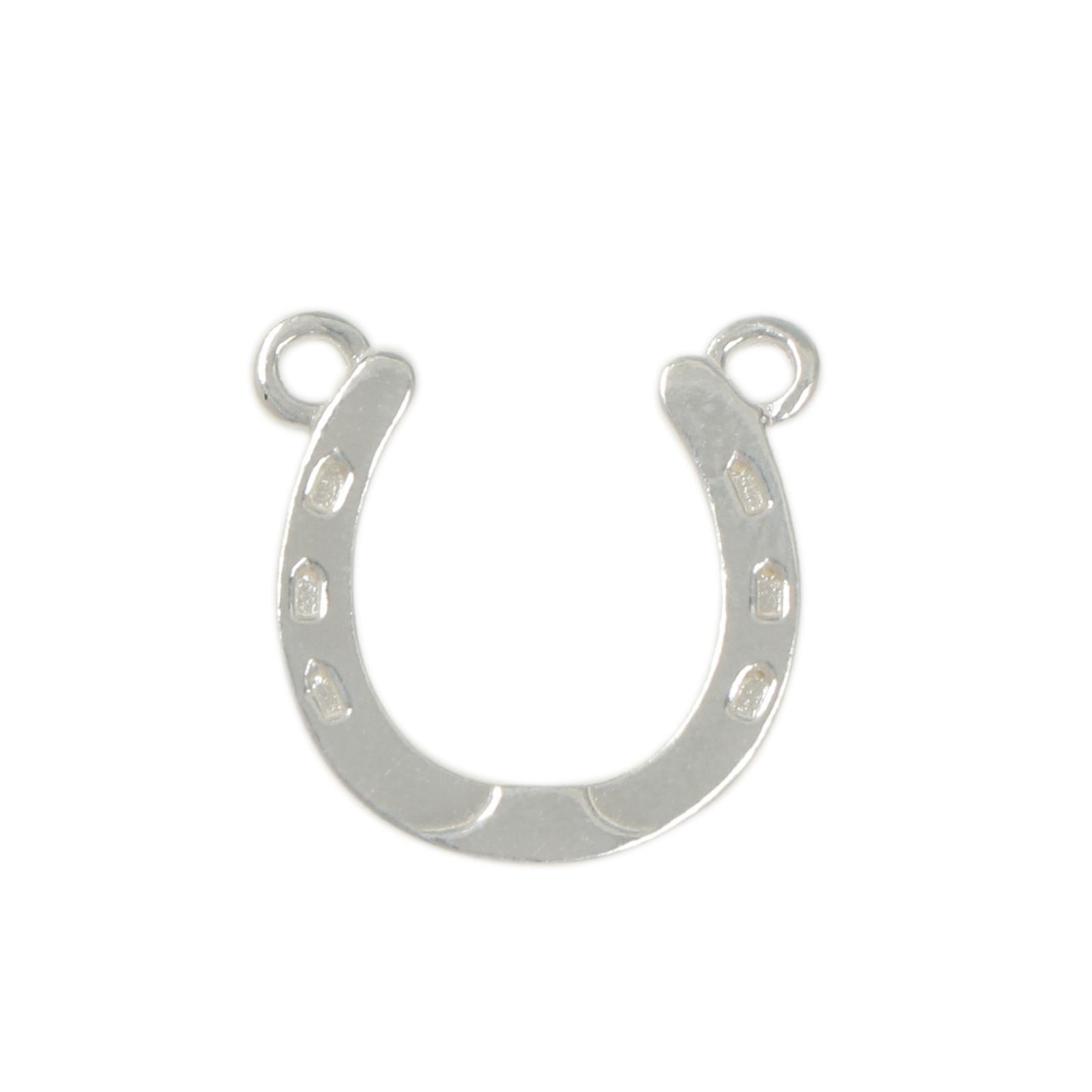 sterling silver horseshoe link pendant 16x15mm | 1pc