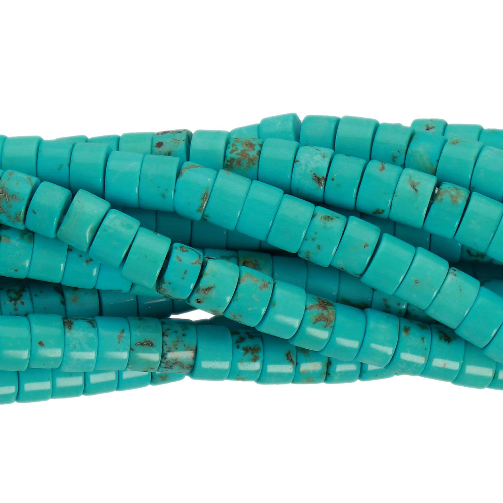howlite türkis heishi 4x2mm | strang 38/40cm