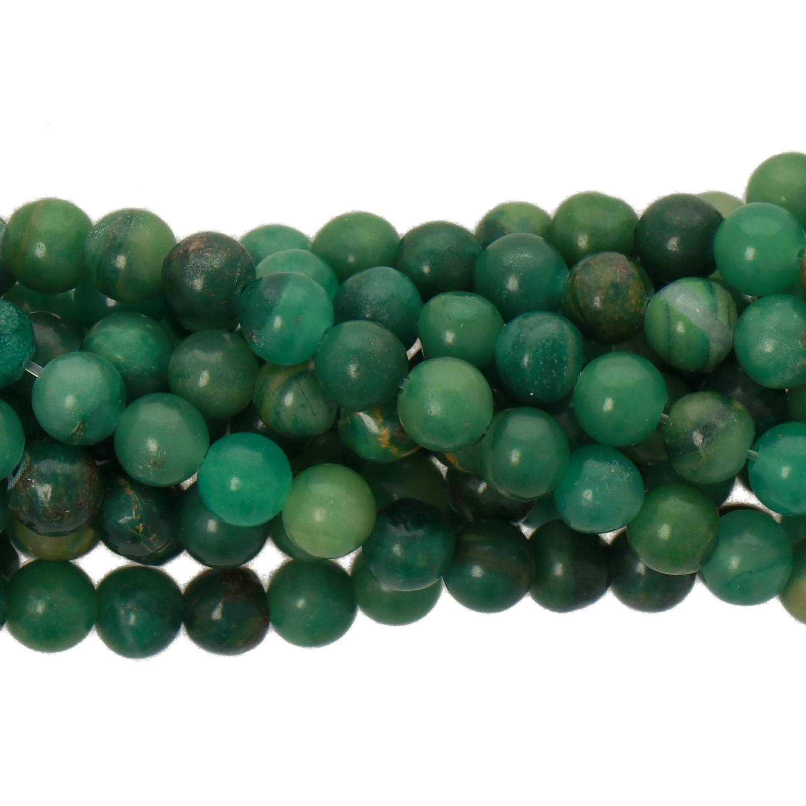 afrikanisch jade glatt rund 4-5mm | strang 38/40cm