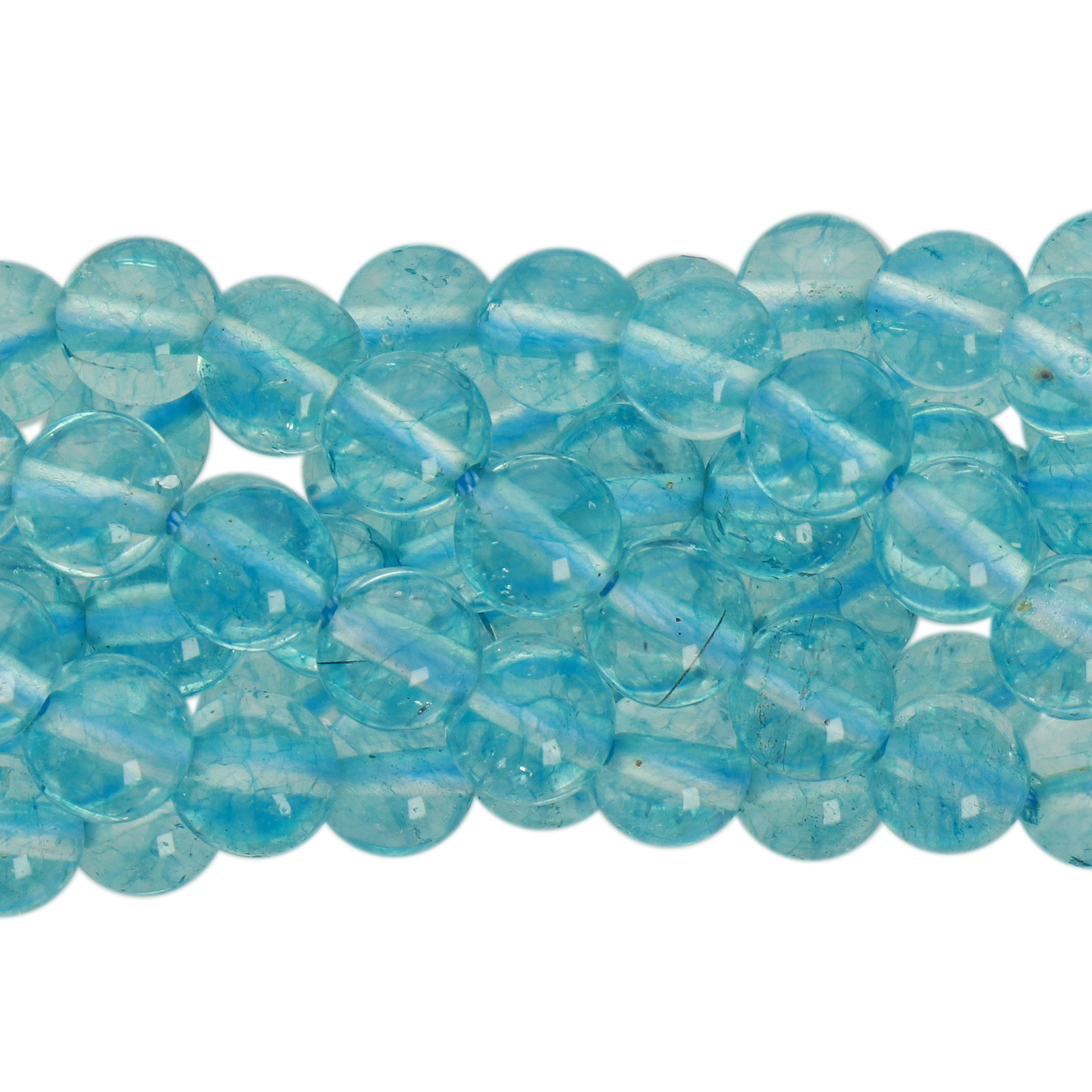 dyed bergkristall topaz glatt runde 6-7mm | 20st