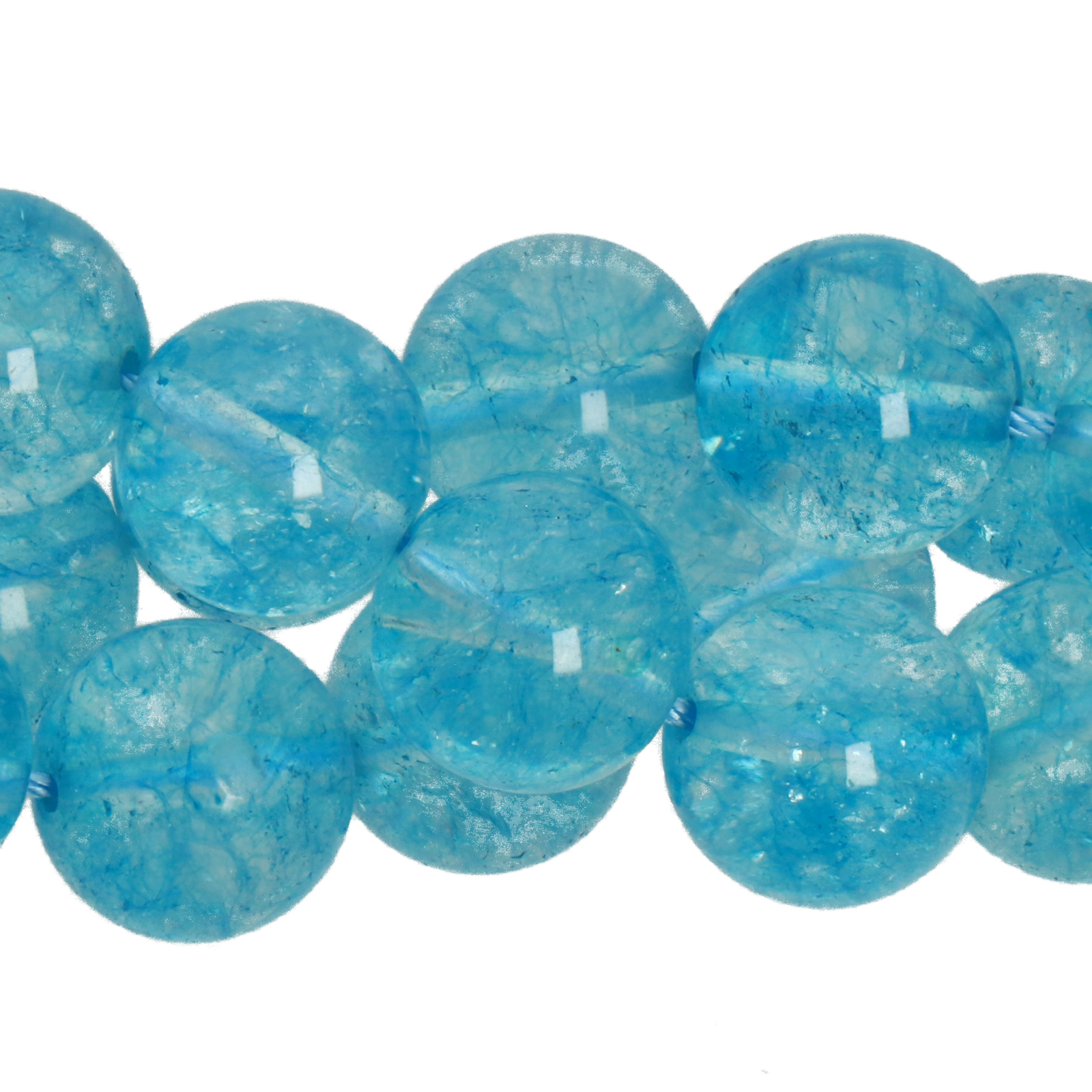dyed rock crystal topaz smooth round 10mm | 15/16-inch strand