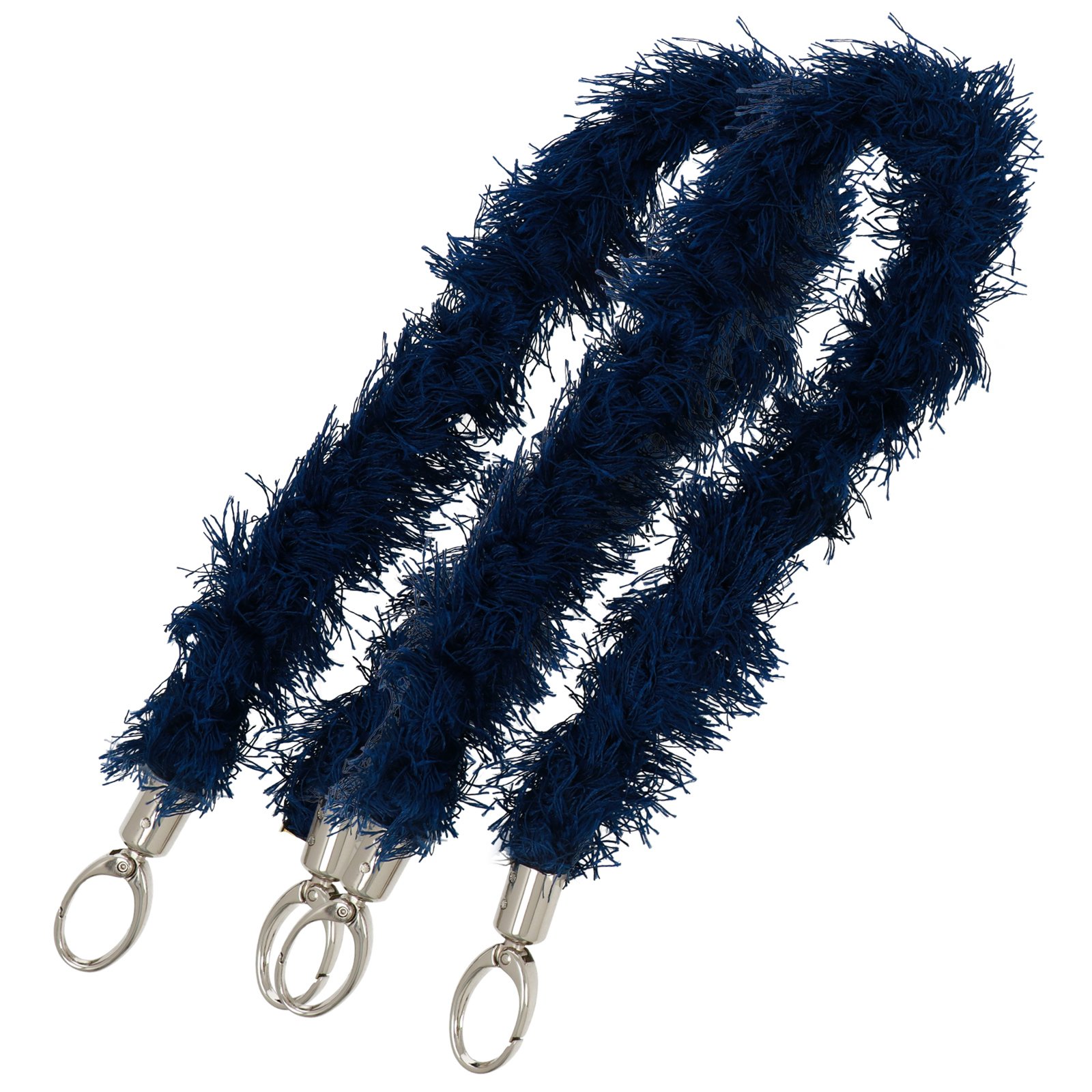 bags handle inda fur - blue (09) silver 64cm | 2pc