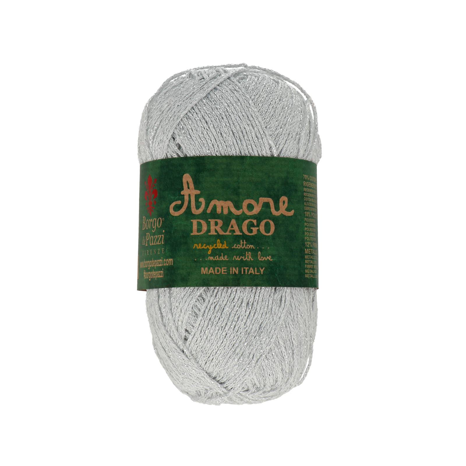 borgo de' pazzi amore drago - lurex white (01) - 50gr (200mt) | 1pc