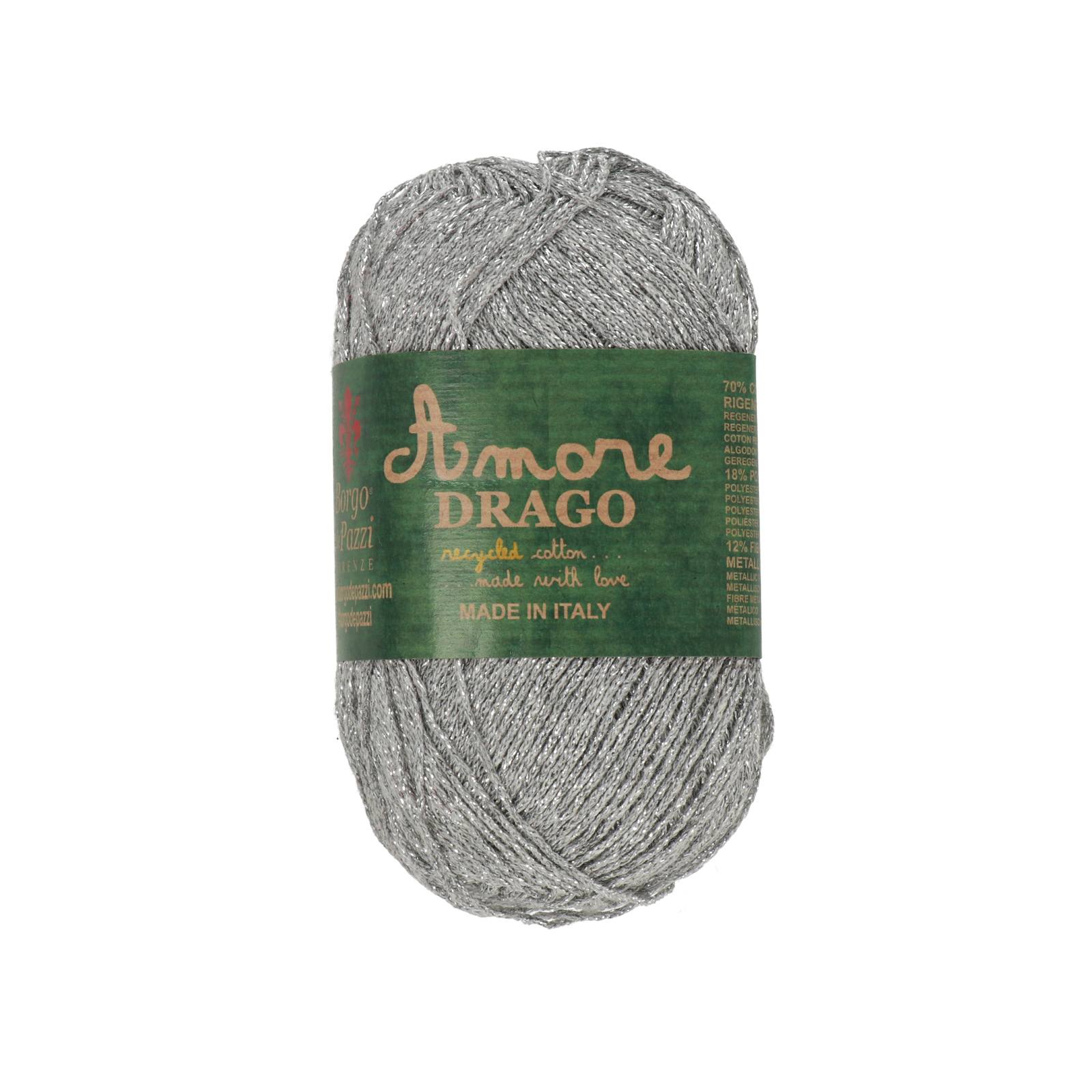 borgo de' pazzi amore drago - lurex pearl (02) - 50gr (200mt) | 1pc