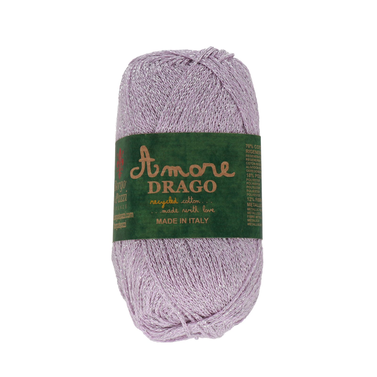 borgo de' pazzi amore drago - lurex violet (12) - 50gr (200mt) | 1pc