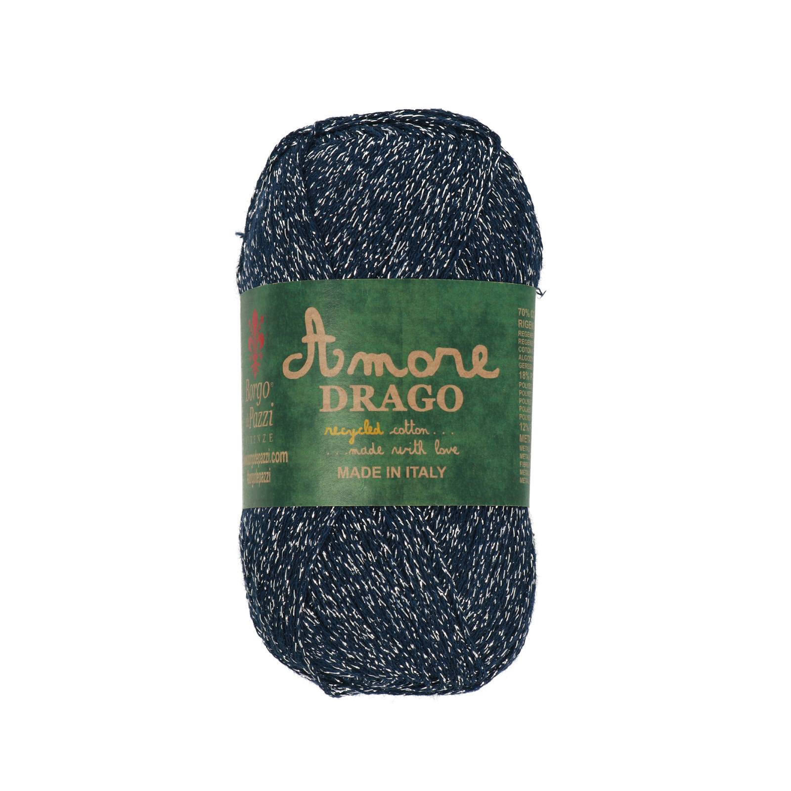borgo de' pazzi amore drago - lurex blau (17) - 50gr (200mt) | 1st