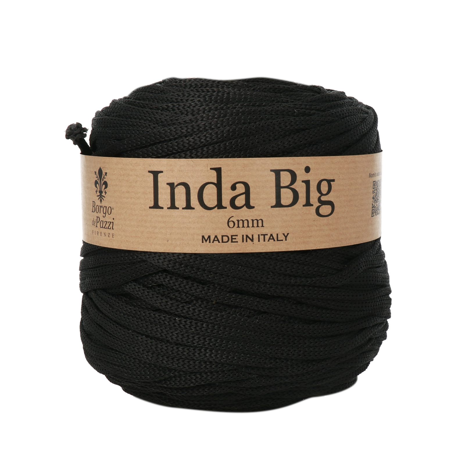 borgo de' pazzi inda big - schwarz (05) - 500gr (165mt) | 1st