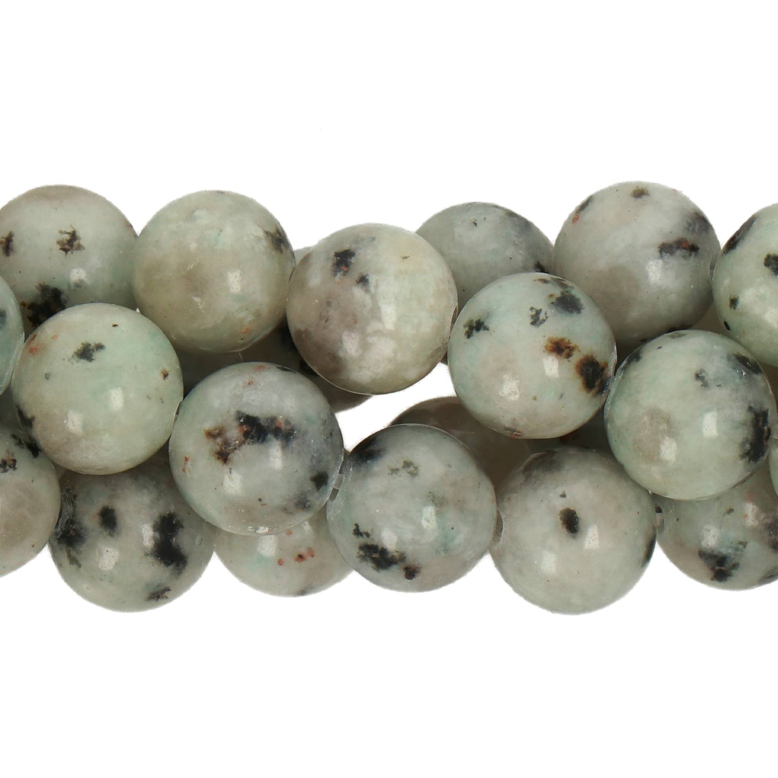 kiwi jasper smooth round 8mm | 15/16-inch strand