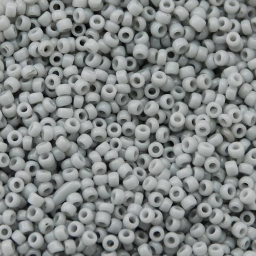 rocaille toho seed beads 15/0 - opaque gray (53) | 10gr